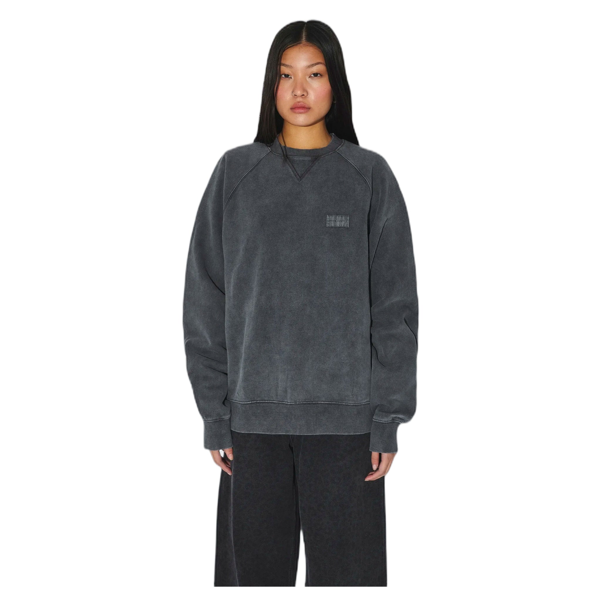sweater - grey black overdye
