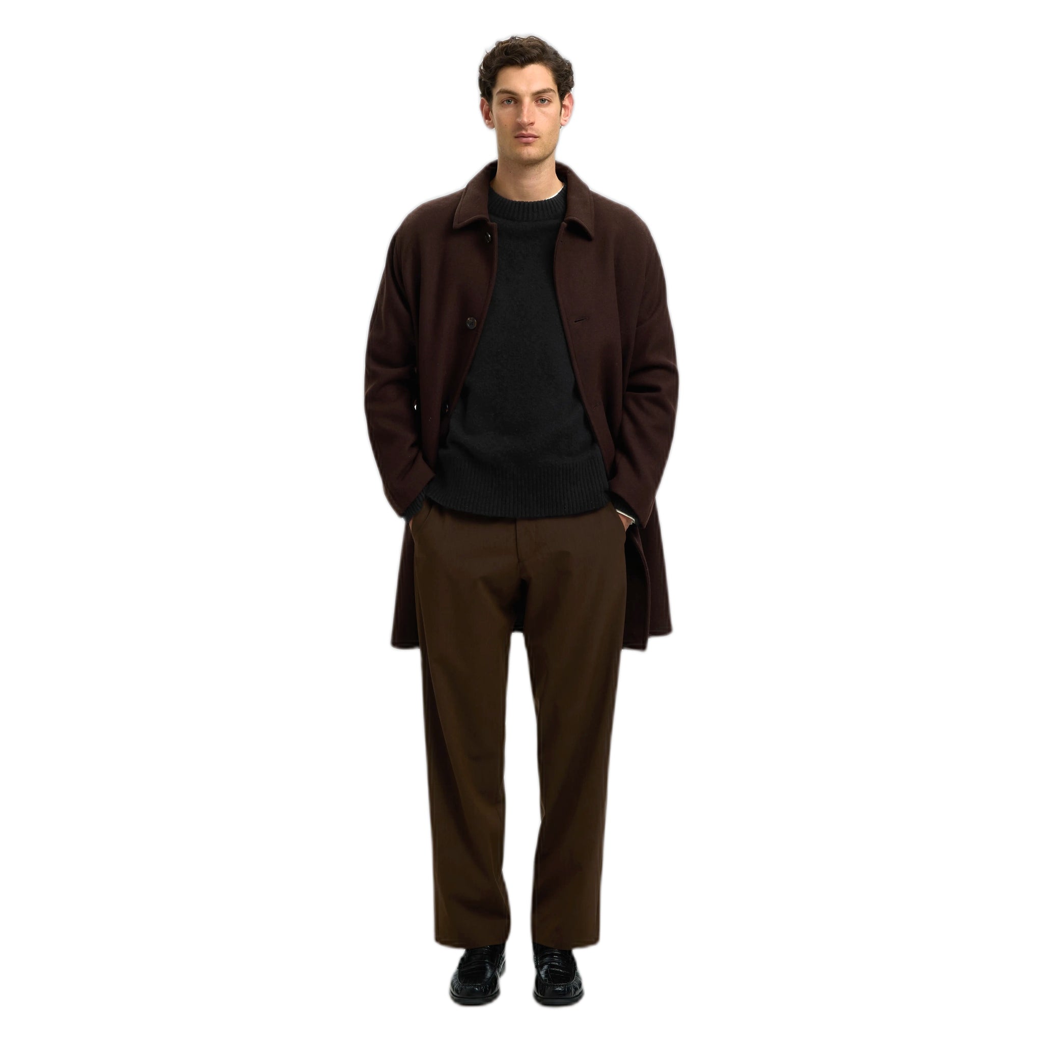 sweater Selected Homme calle cashmere blend crew neck - black