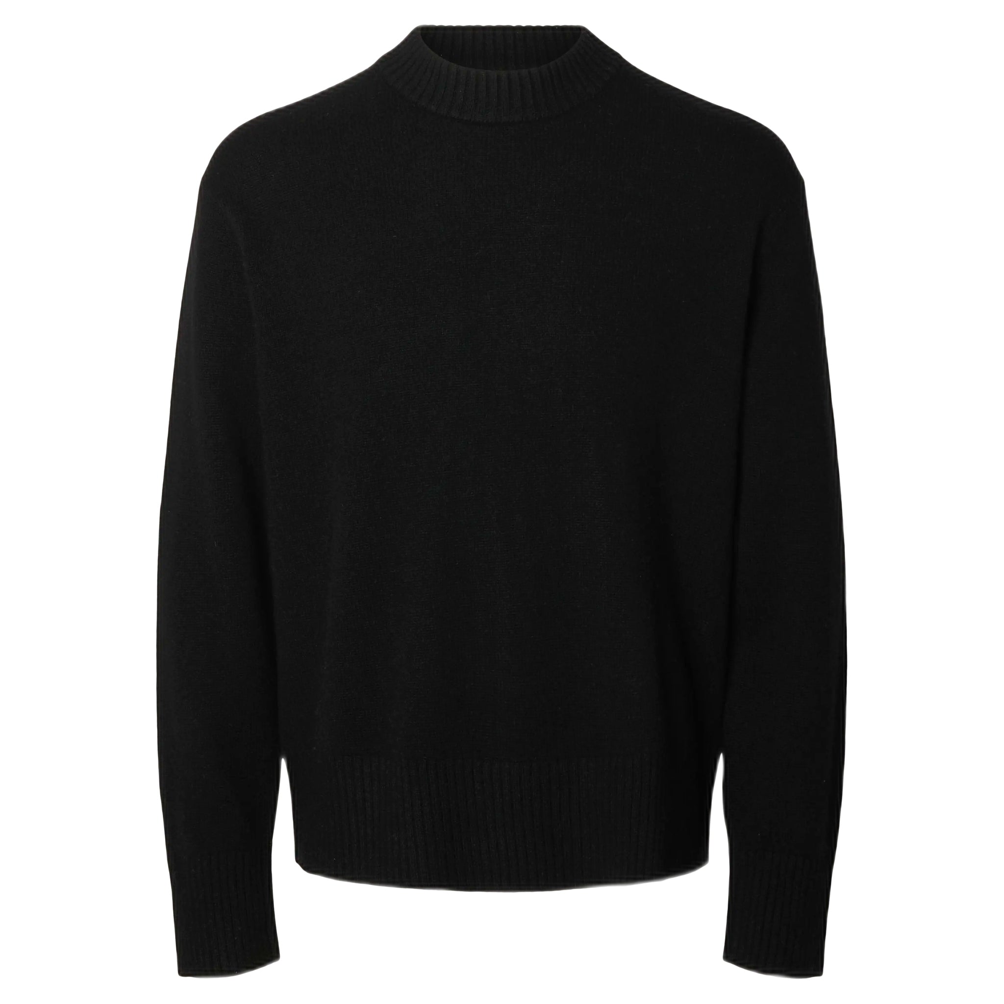 sweater Selected Homme calle cashmere blend crew neck - black