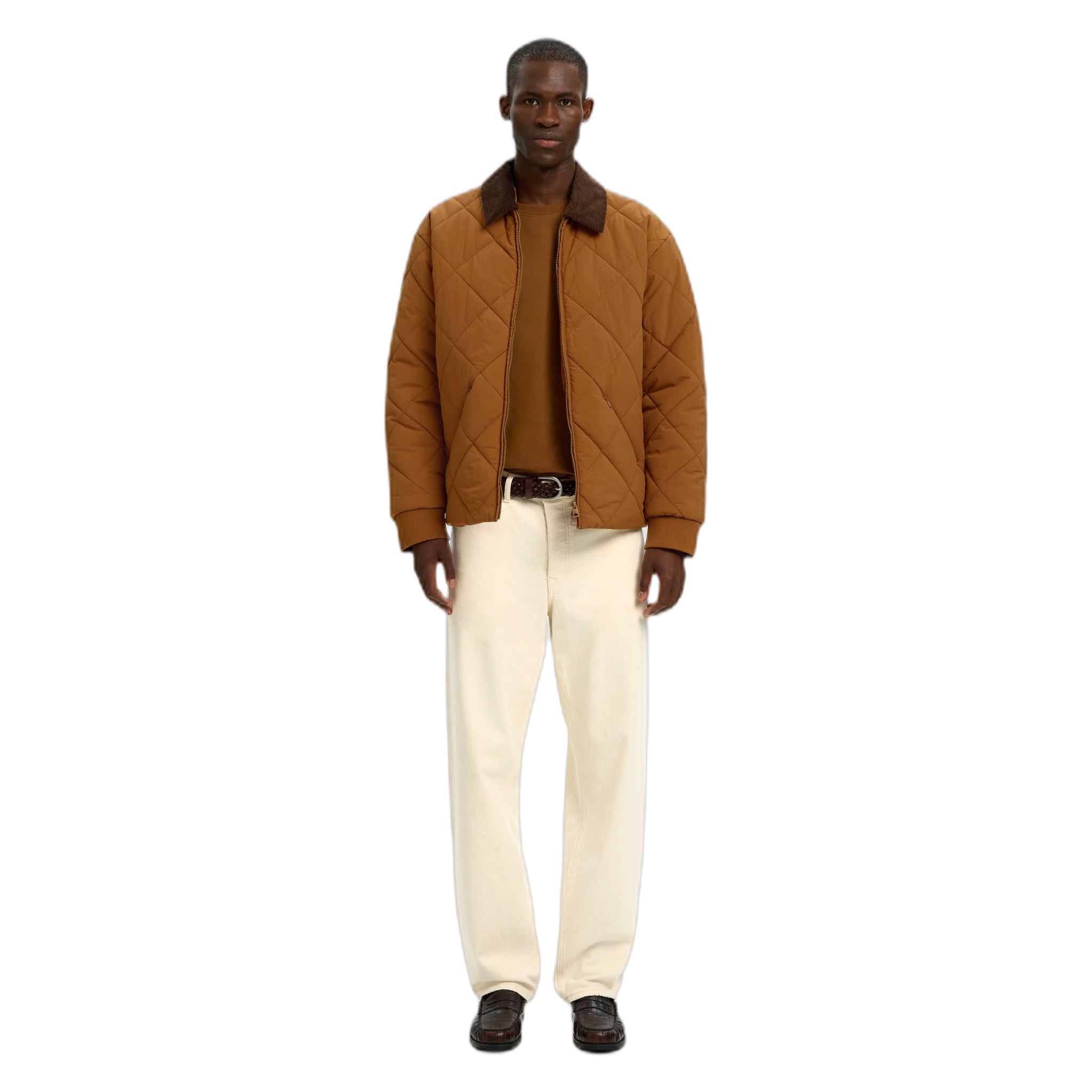 giacca selected homme bryce quilted puffer - monks robe