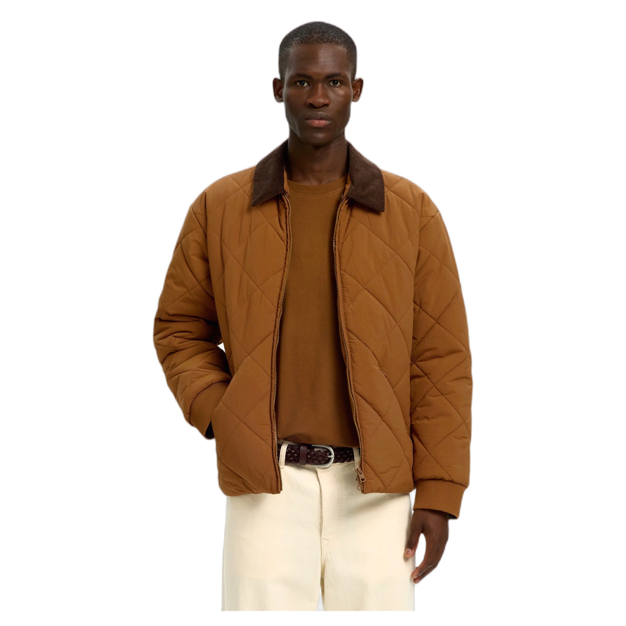 giacca selected homme bryce quilted puffer - monks robe