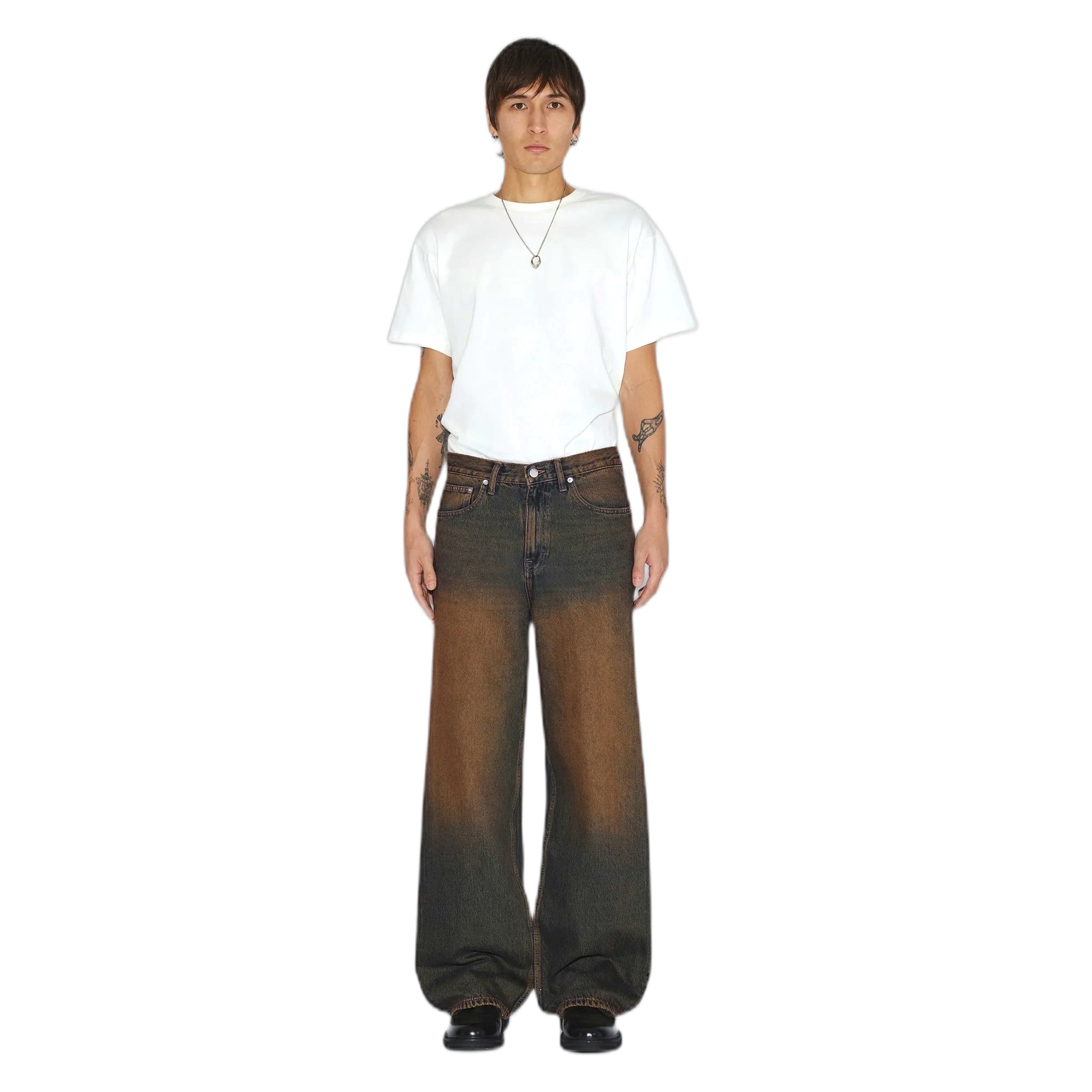 jeans dr denim cormac baggy - arroyo oscuro dorado
