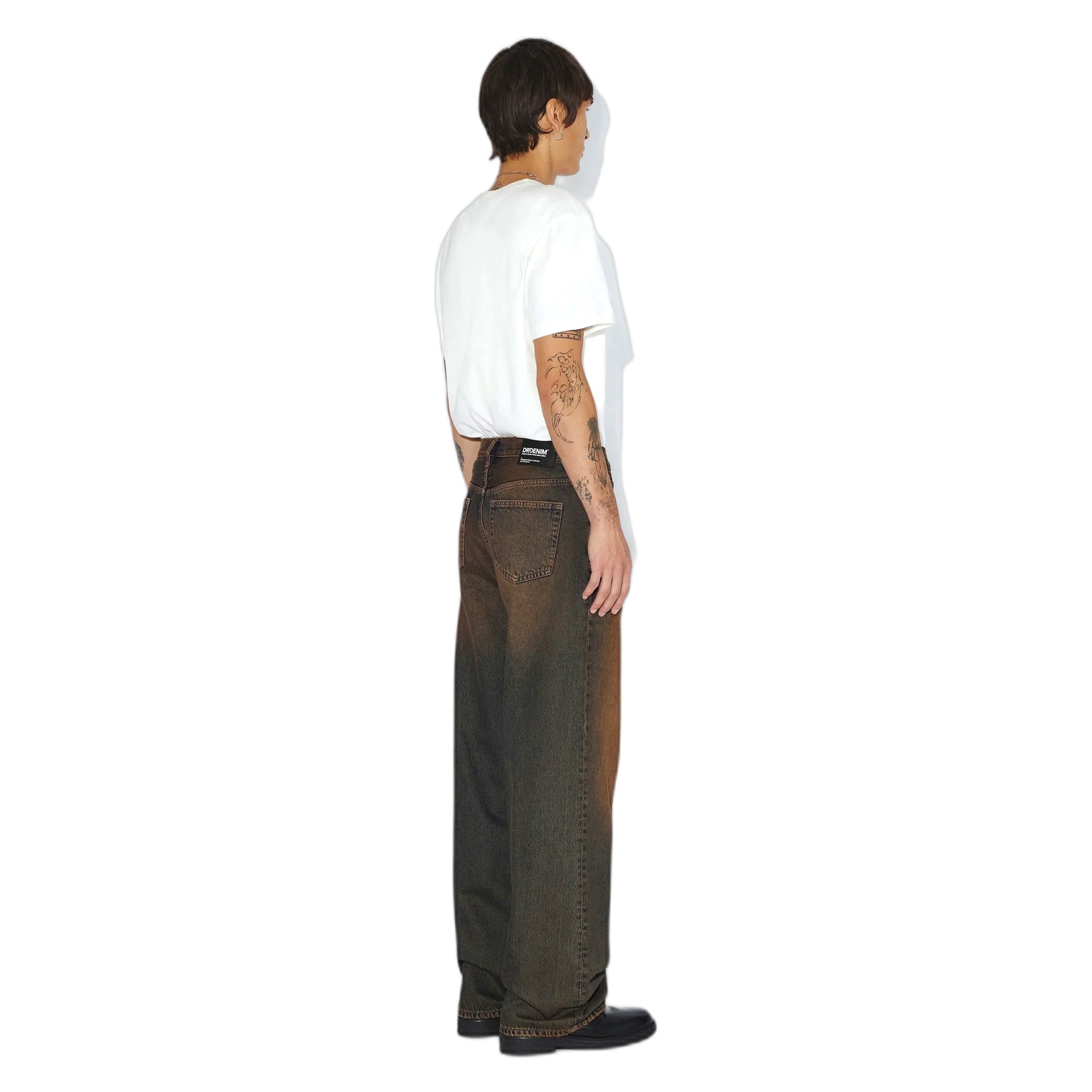 jeans dr denim cormac baggy - arroyo oscuro dorado