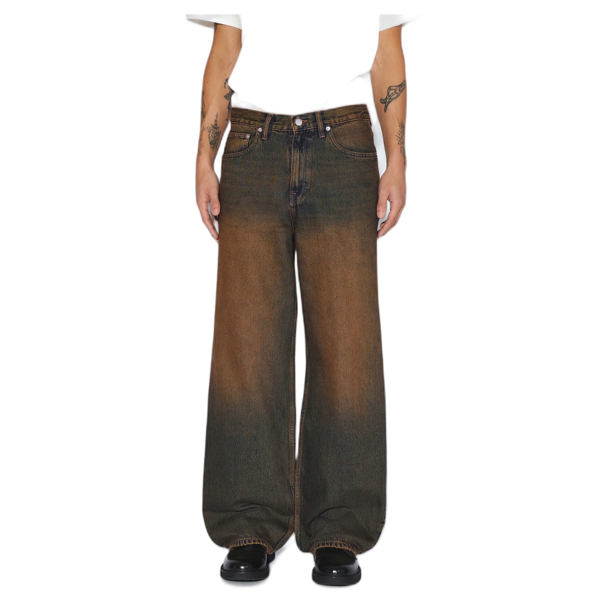 jeans dr denim cormac baggy - arroyo oscuro dorado