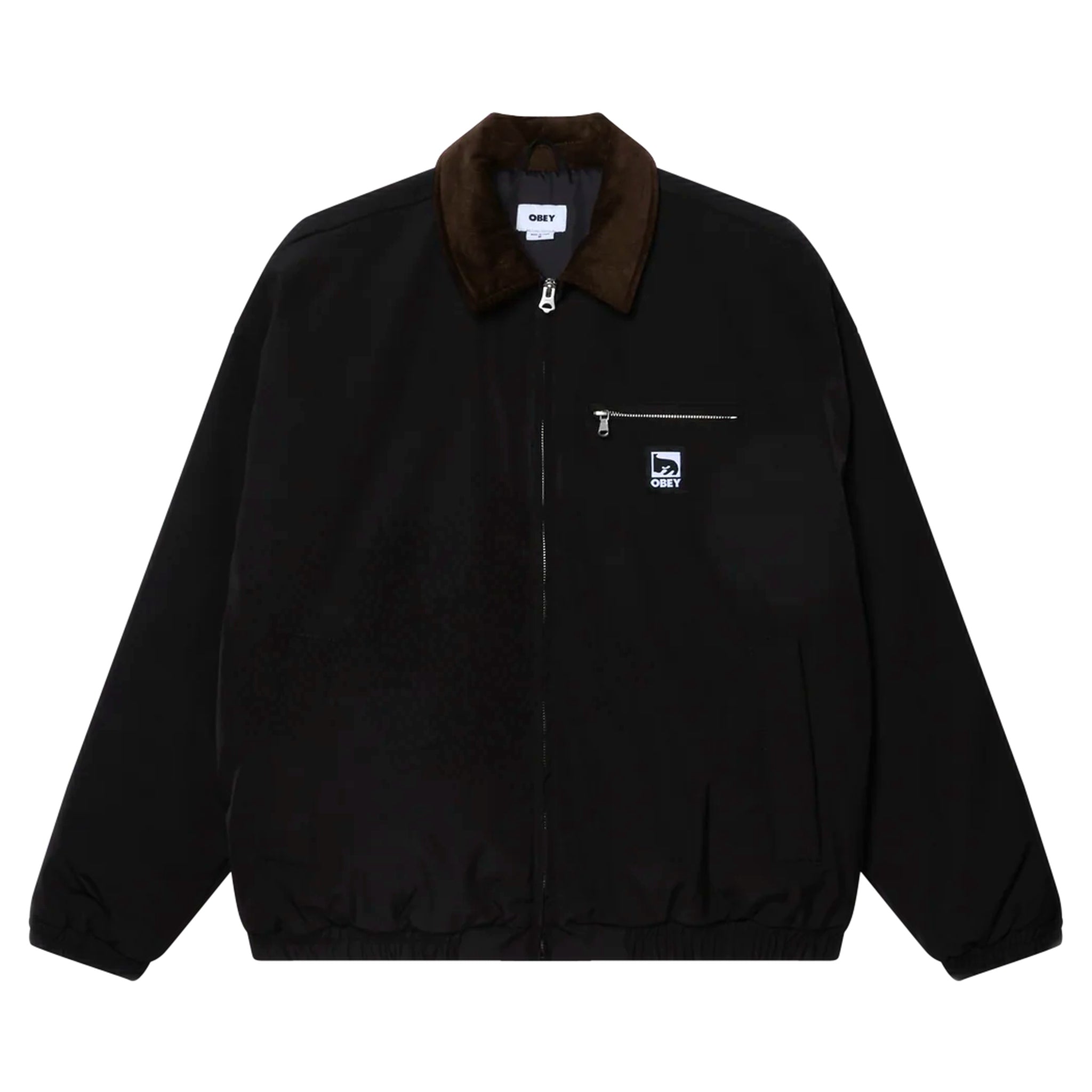 giacca obey elysian jacket - black