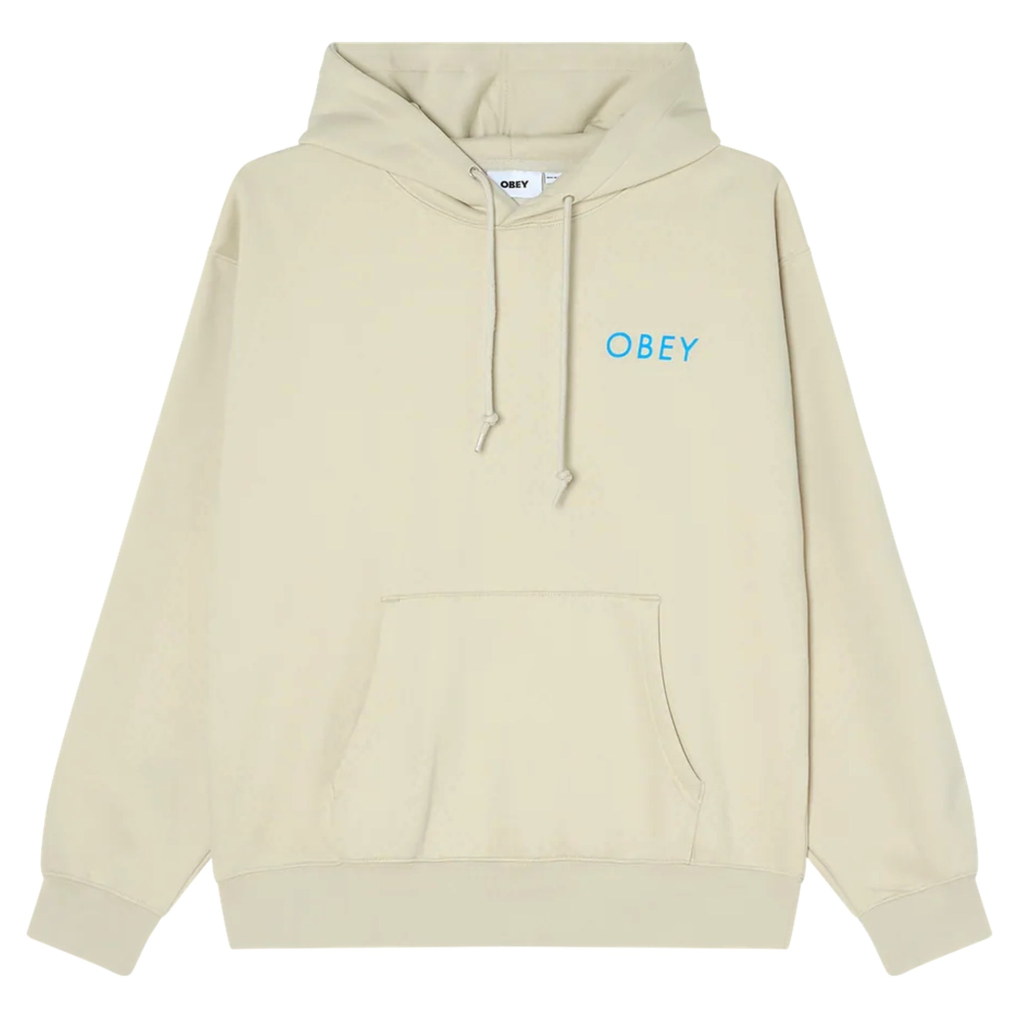 felpa obey peace brick hood fleece - moonstruck