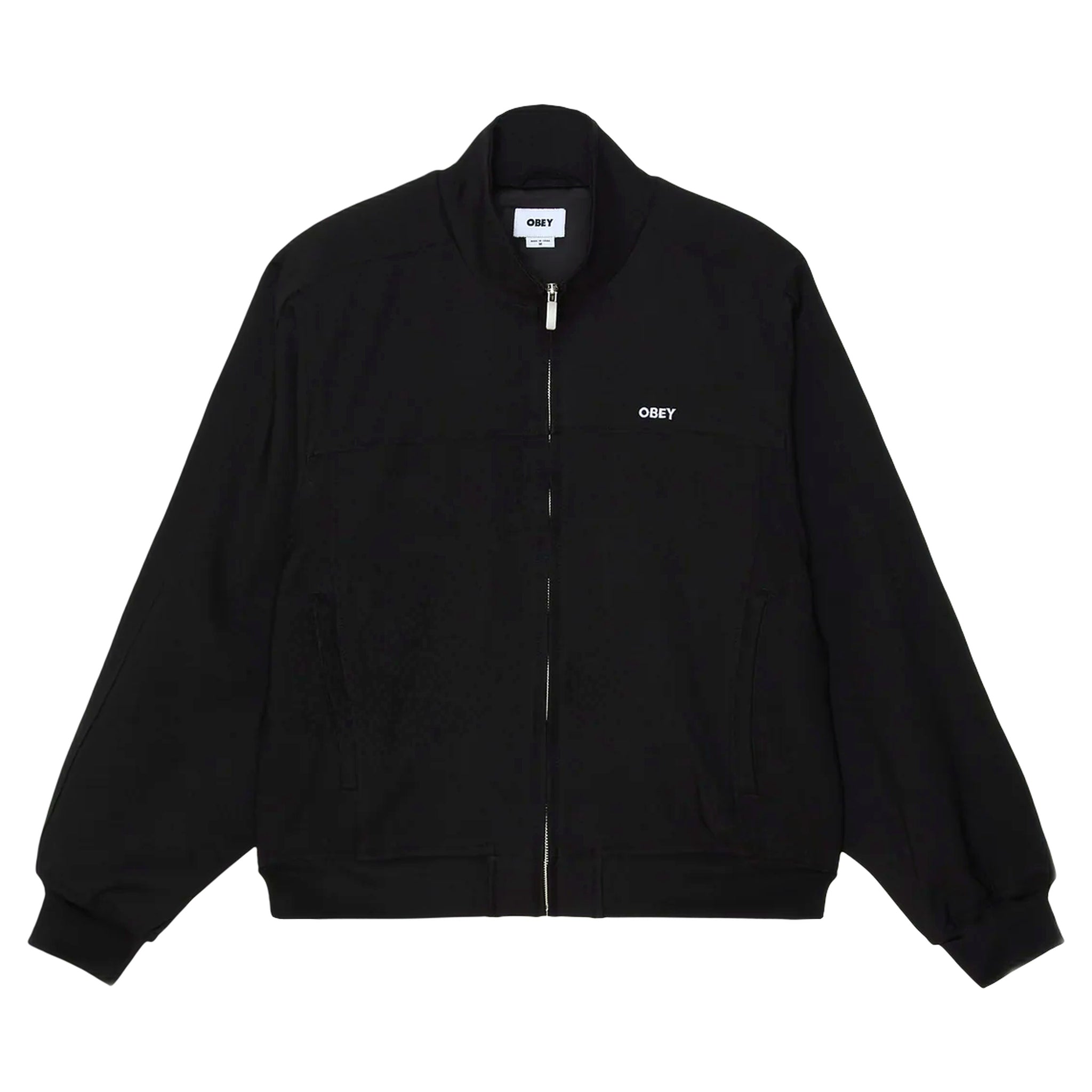 giacca obey tailored track jacket - black