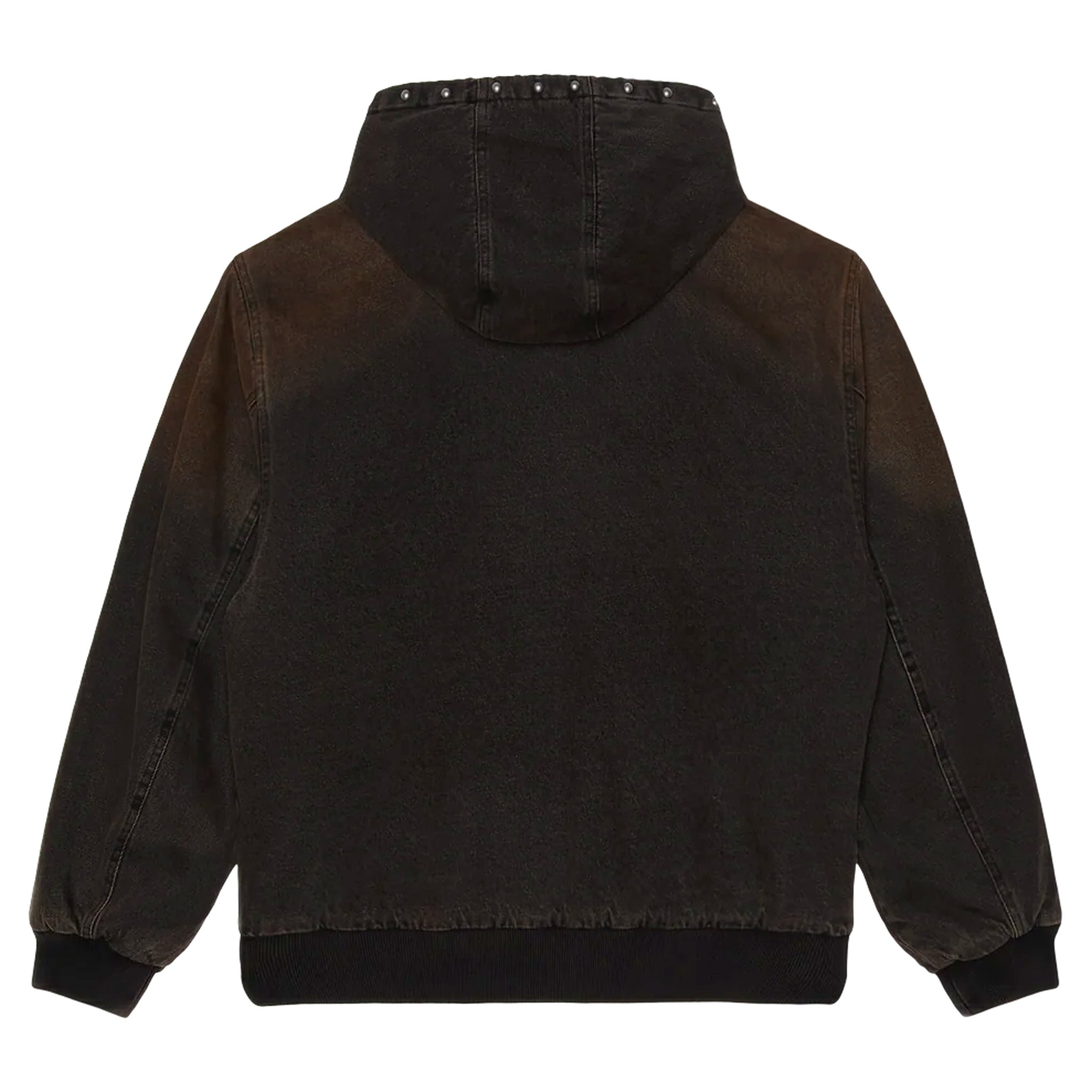 chaqueta Obey chaleco con cremallera atornillada - lavado de óxido negro