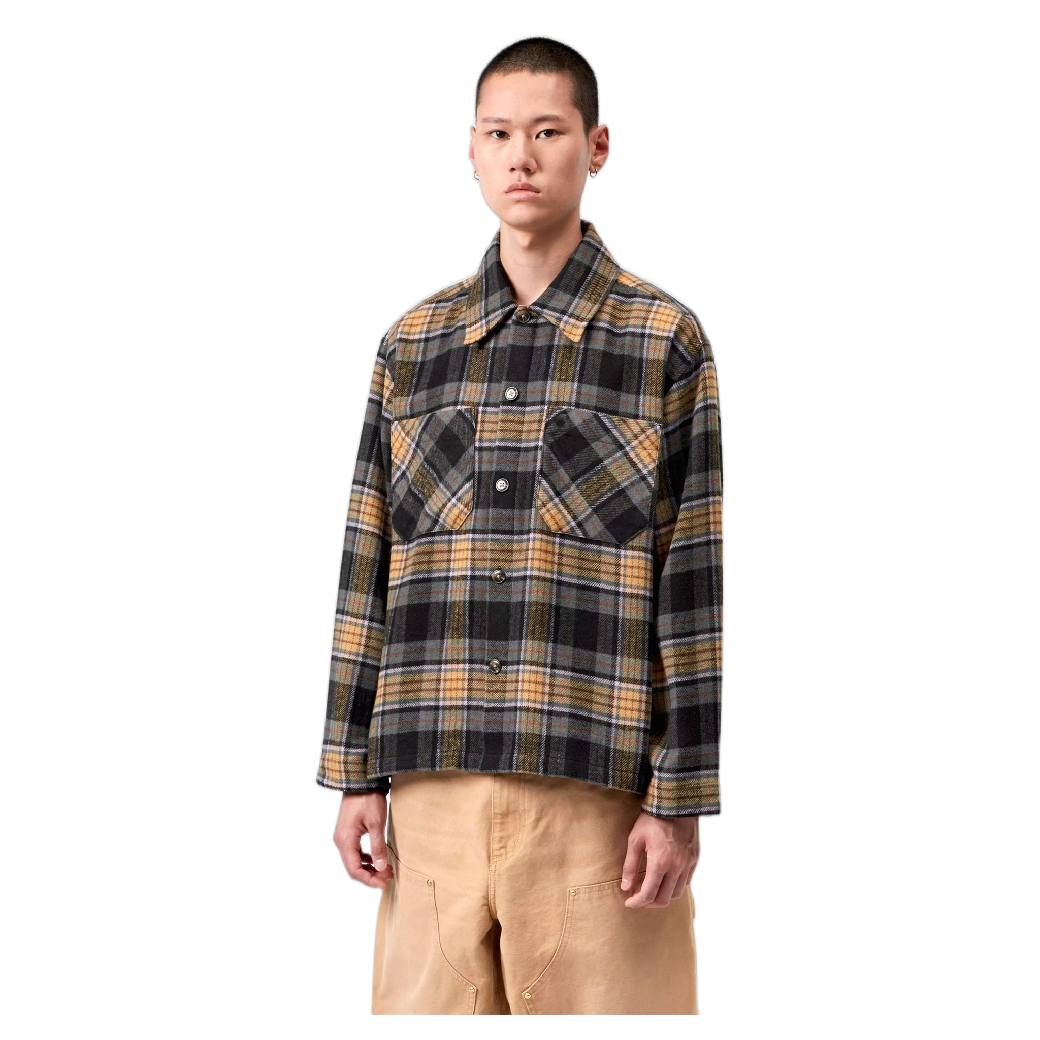 Shirt shirt Carhartt Wip l/s parson shirt - parson check / wip dusty h brown