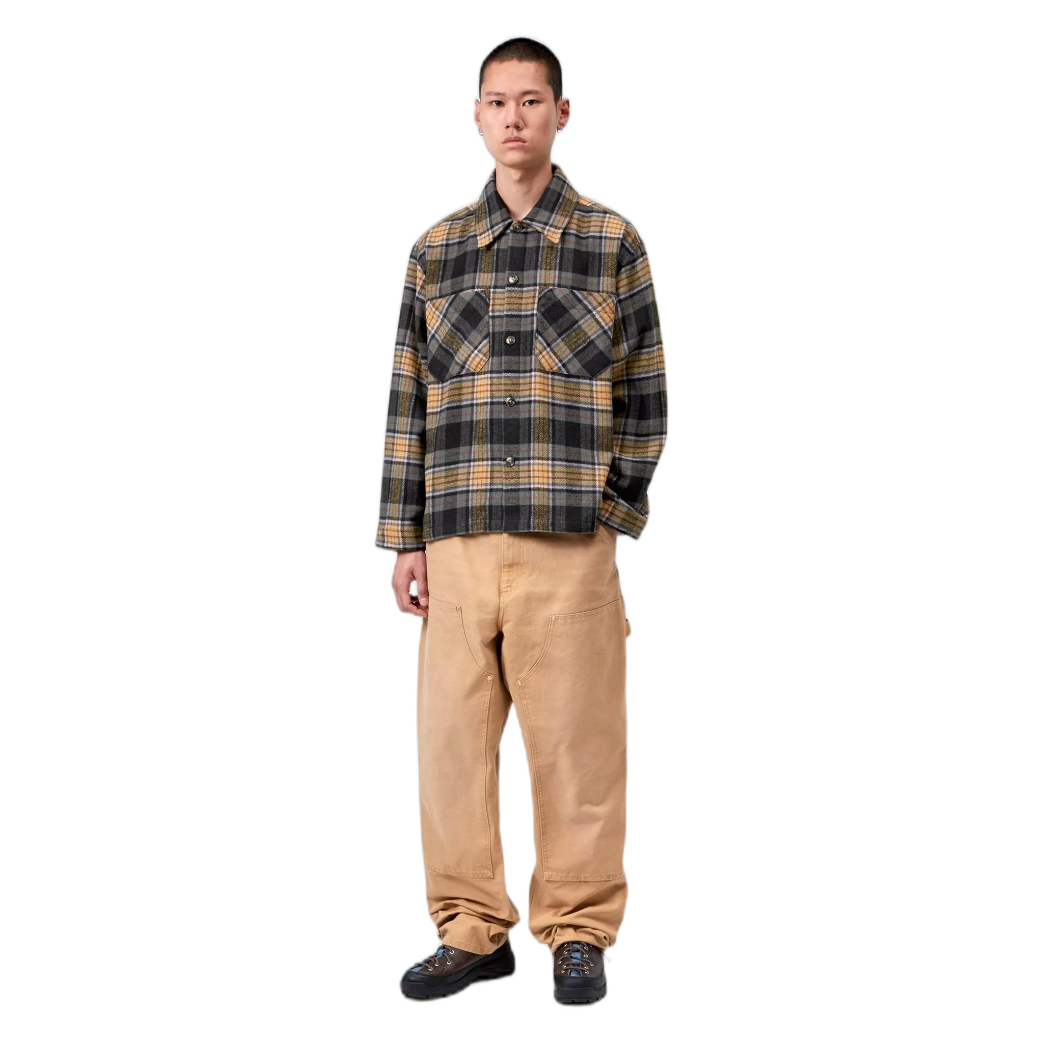 Shirt shirt Carhartt Wip l/s parson shirt - parson check / wip dusty h brown