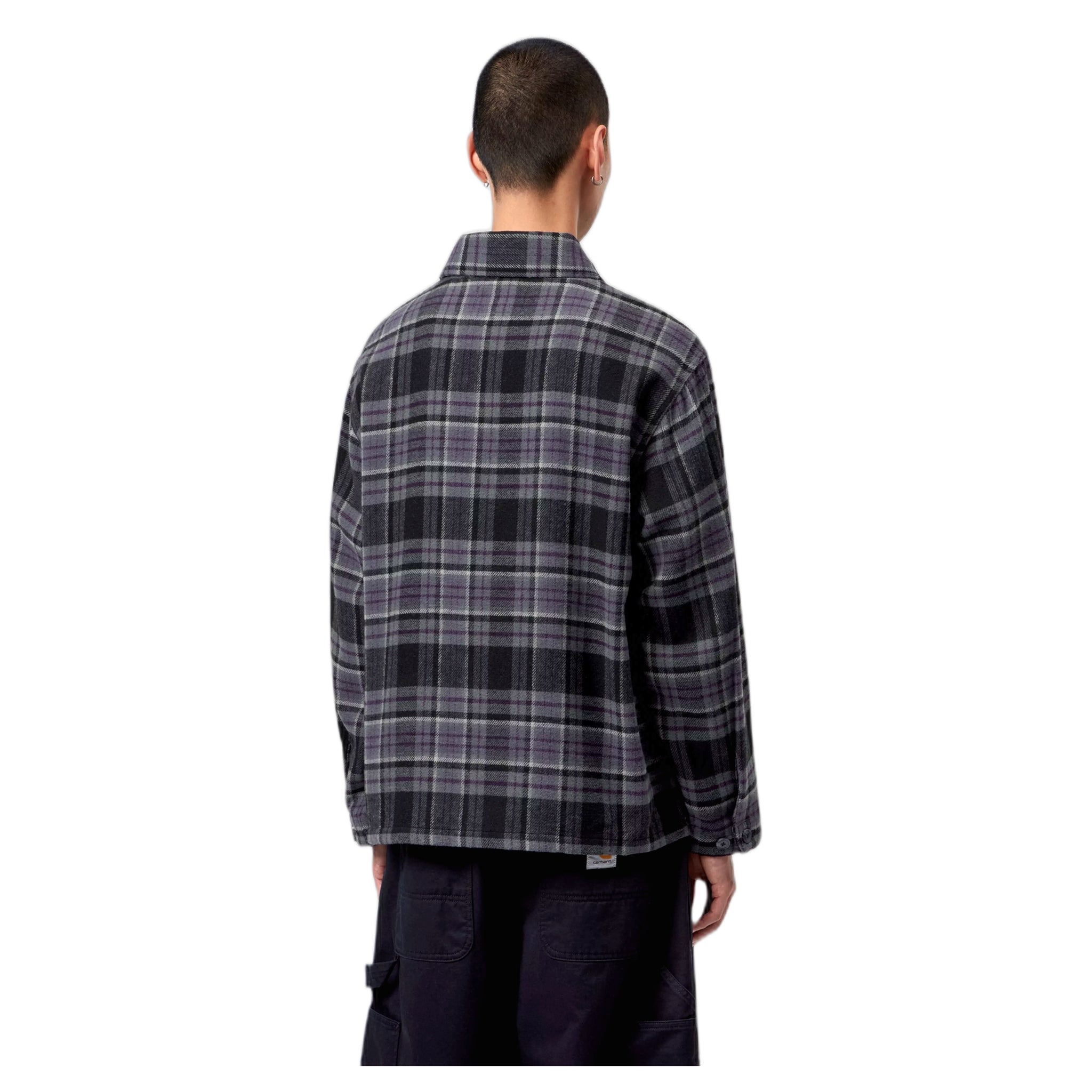 Camiseta Carhartt Wip I / s camisa parson - cheque parson / Shady morado