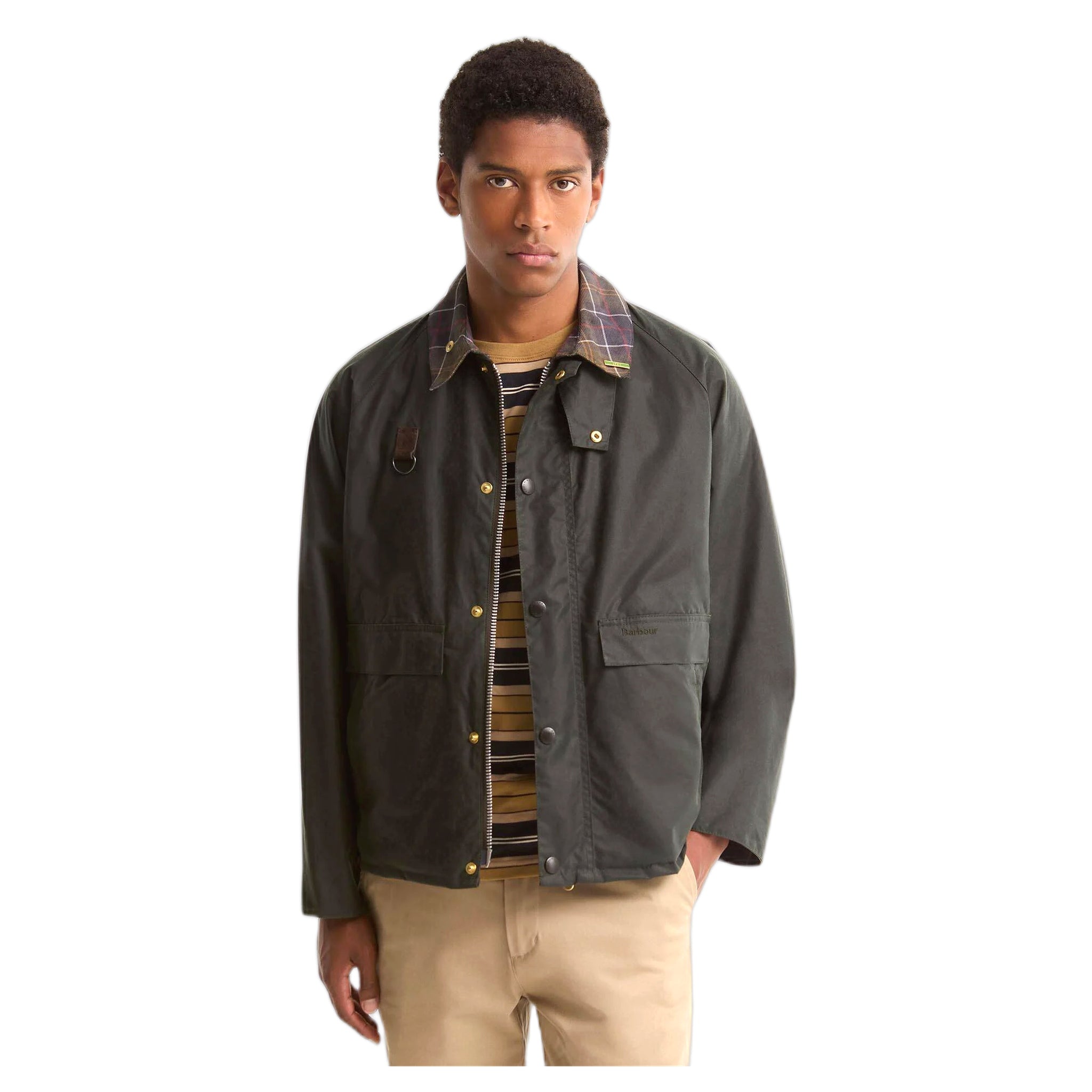 chaqueta Barbour íconos spey wax chaqueta - sage