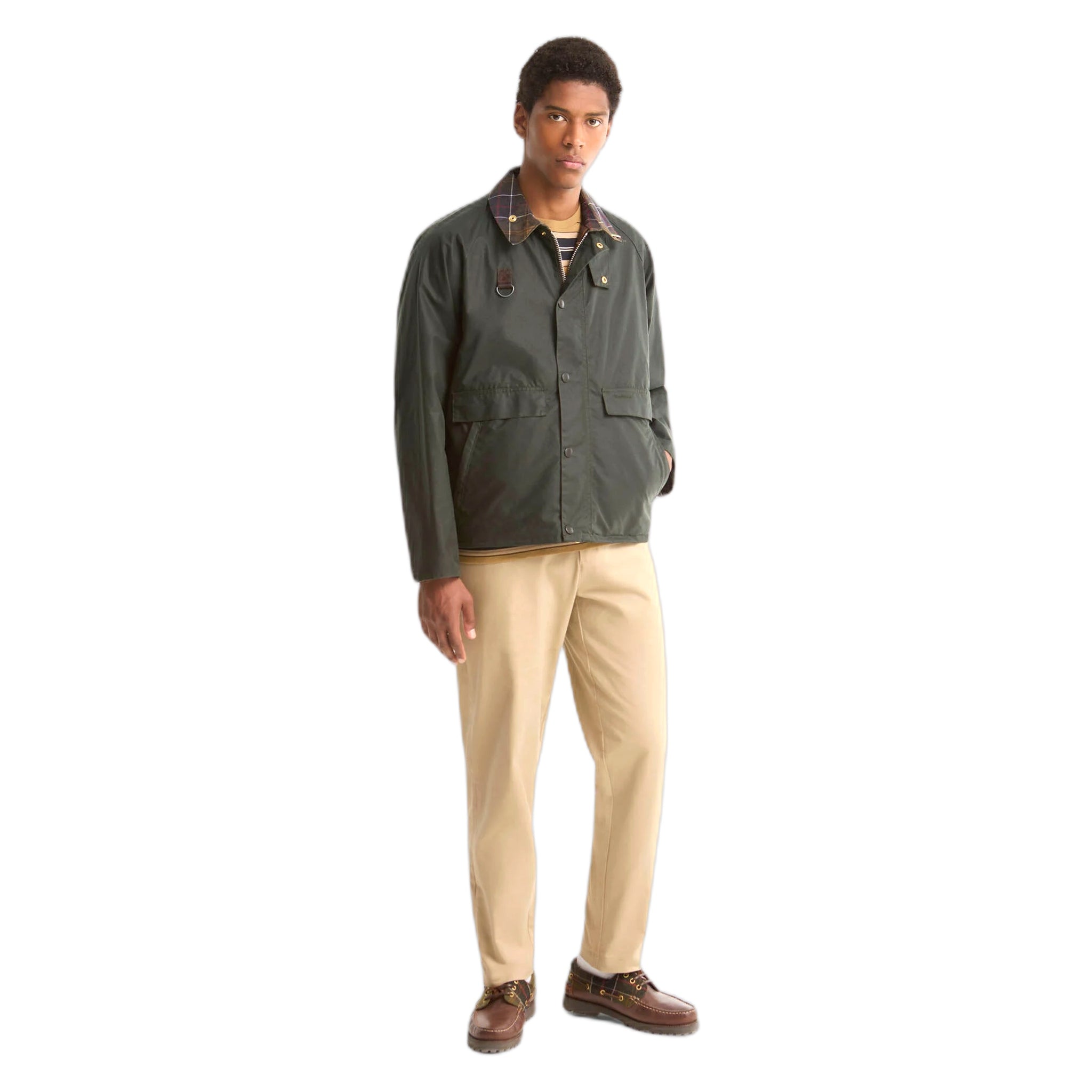 chaqueta Barbour íconos spey wax chaqueta - sage