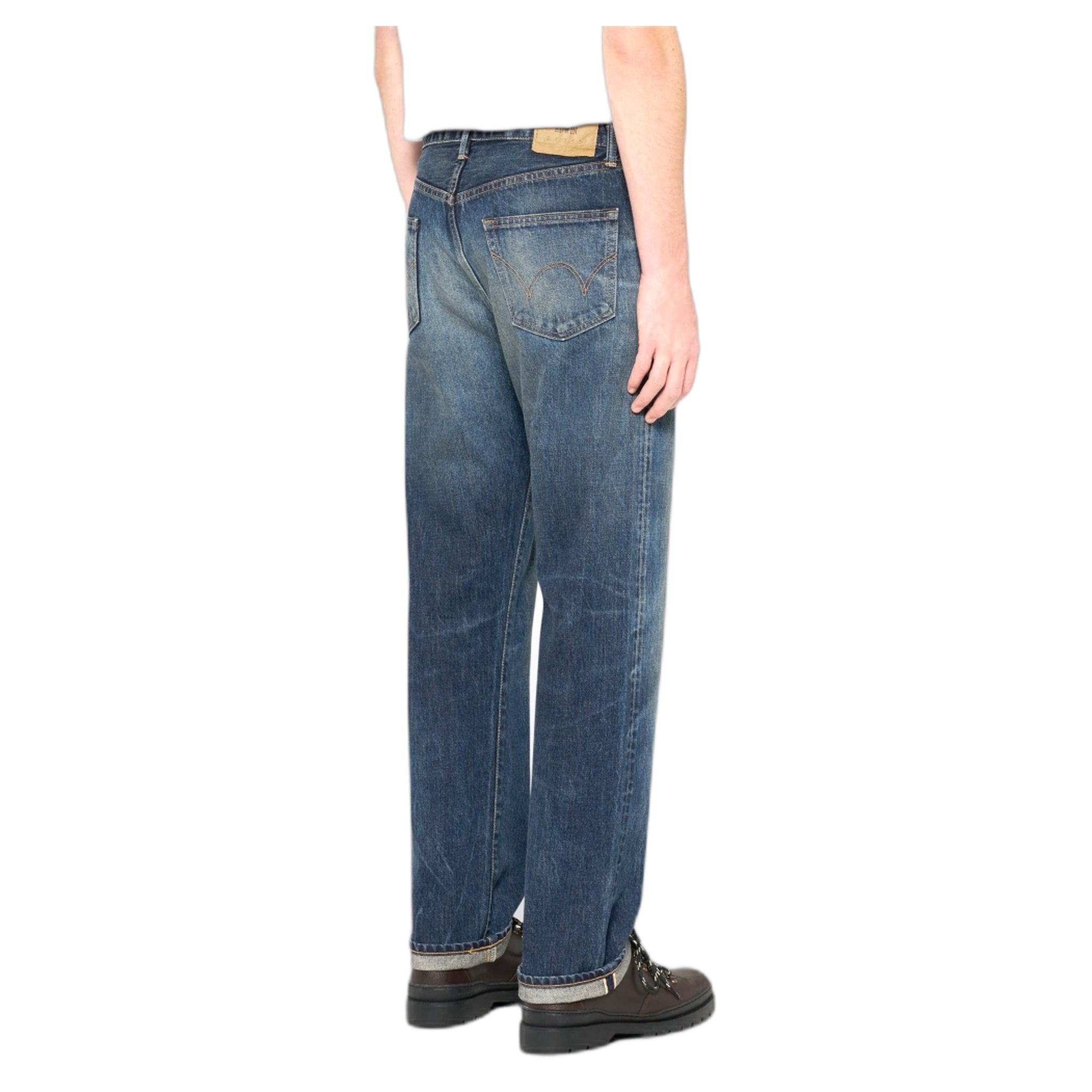 jeans jeans Edwin japan recta regular - azul oscuro utilizado