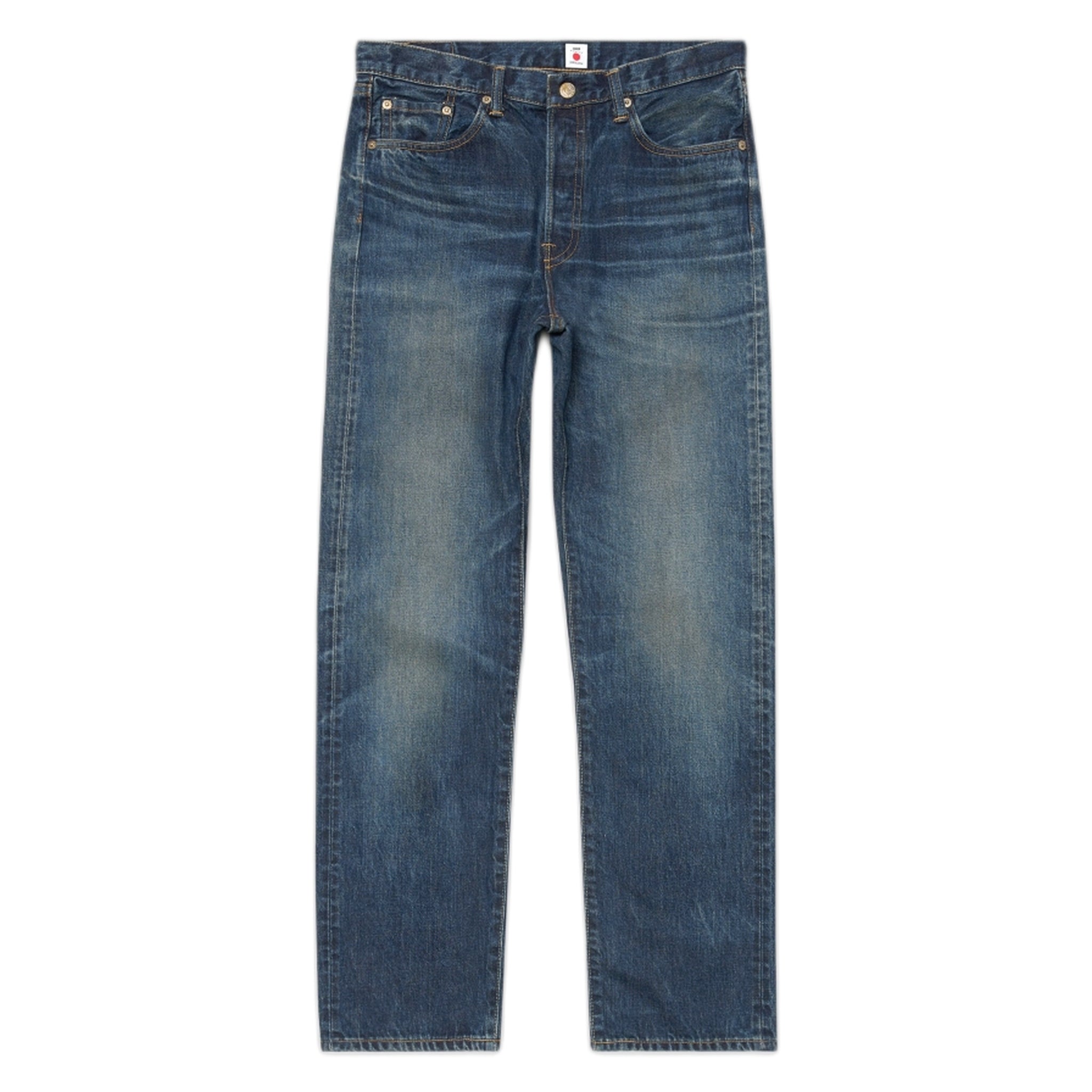 jeans jeans Edwin japan recta regular - azul oscuro utilizado