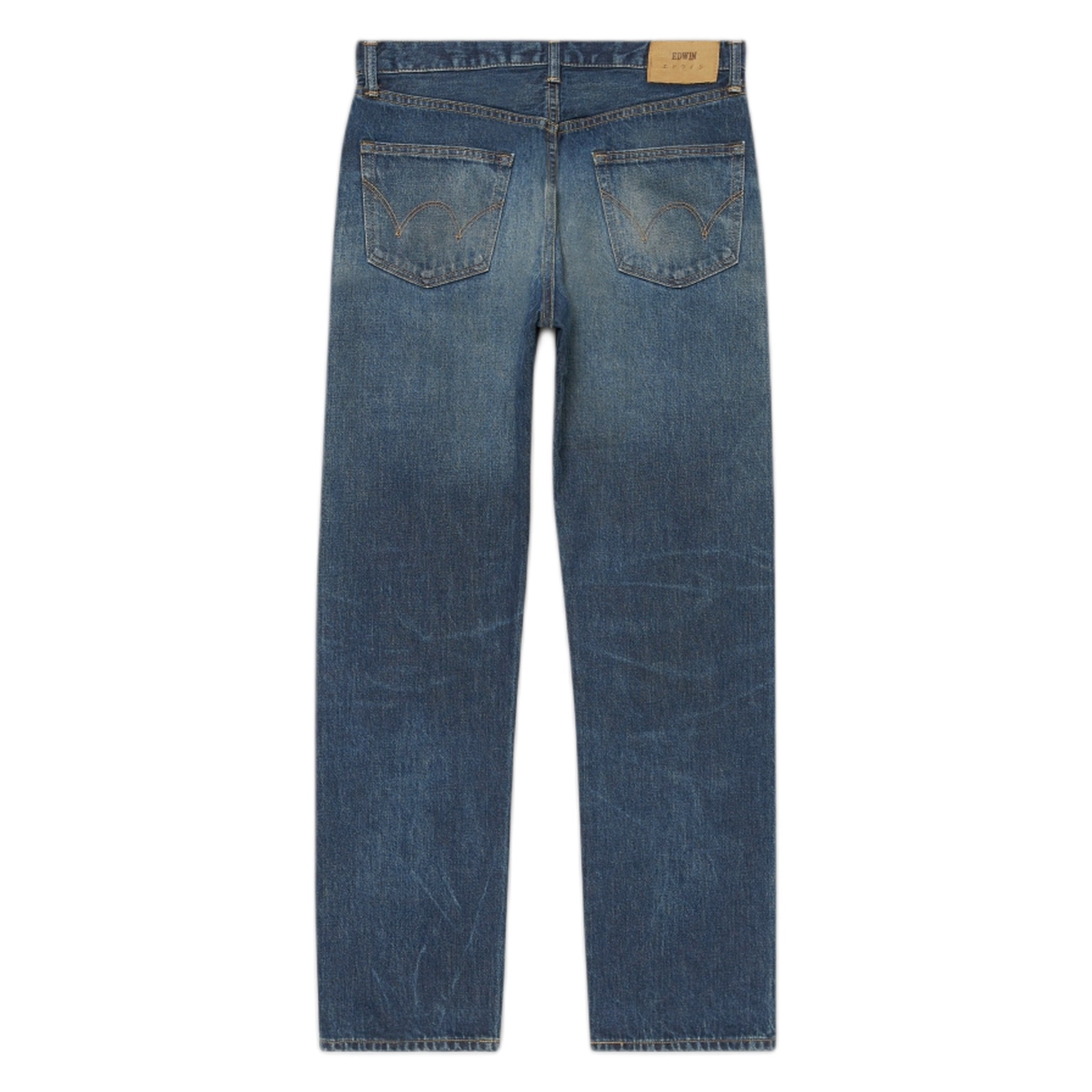 jeans jeans Edwin japan recta regular - azul oscuro utilizado