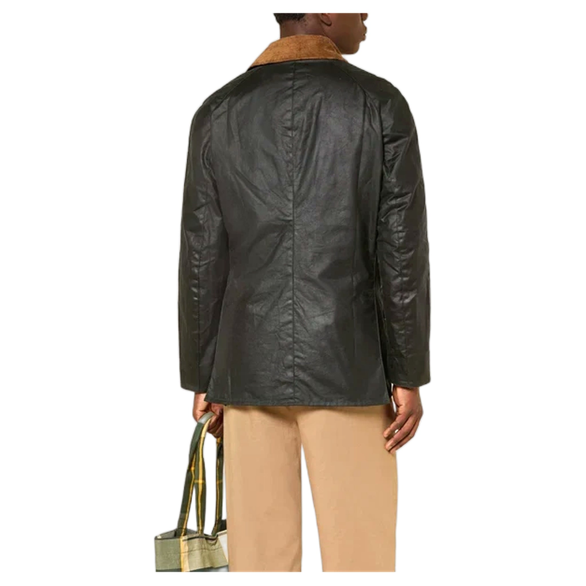 giacca barbour festive ashby wax jacket - sage / evergreen