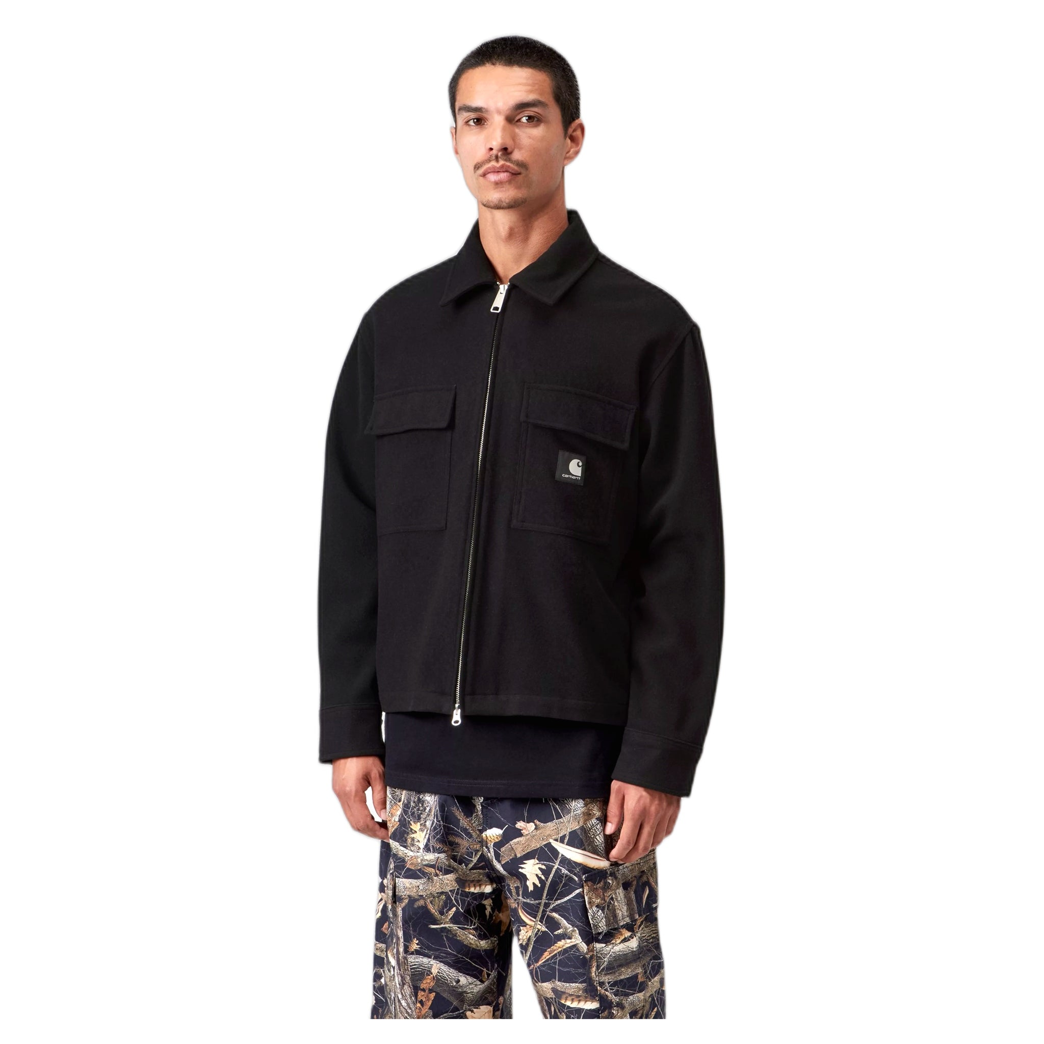Camiseta Carhartt Wip chaqueta atoka camisa - negro