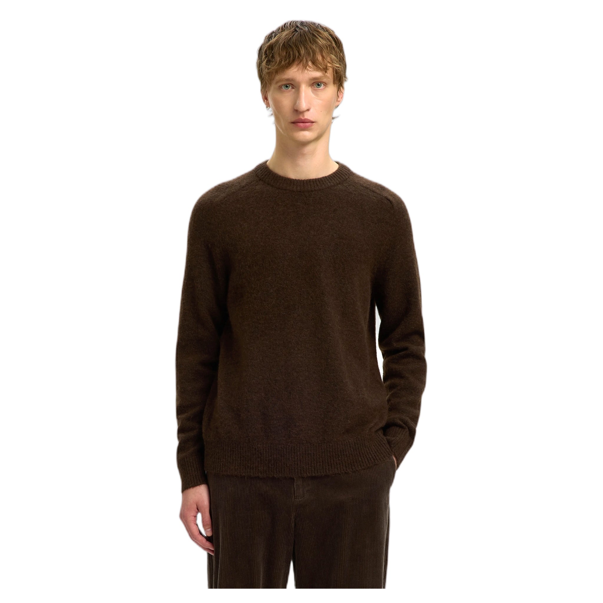 sweater Selected homme rai ls knit reg neck crew - delicioso
