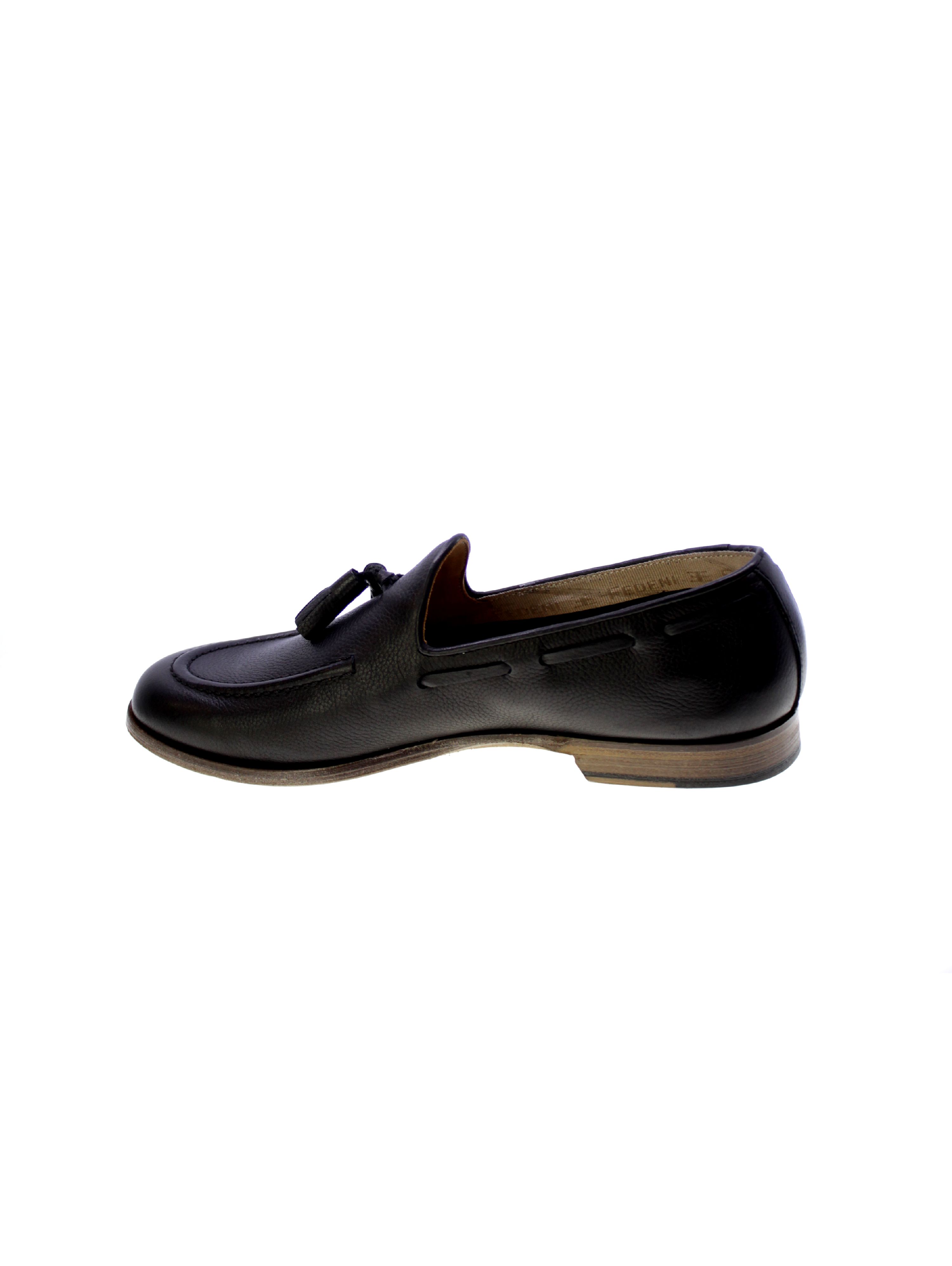 Fedeni Halbschuh Nappaleder Herren schwarz Gemito01 - Bild 10 von 12