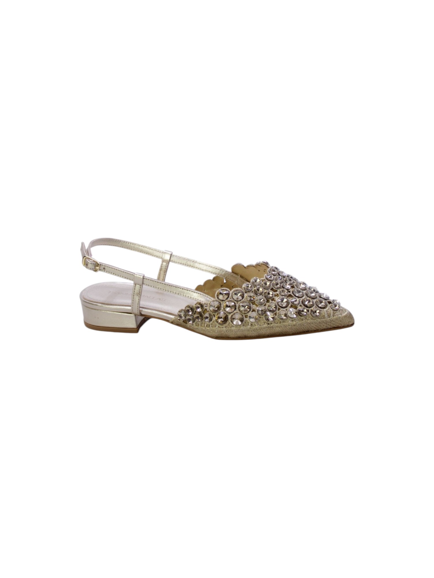 Tsakiris mallas Decollete Basso Tallone Aperto Donna Or - Imagen 7 de 12