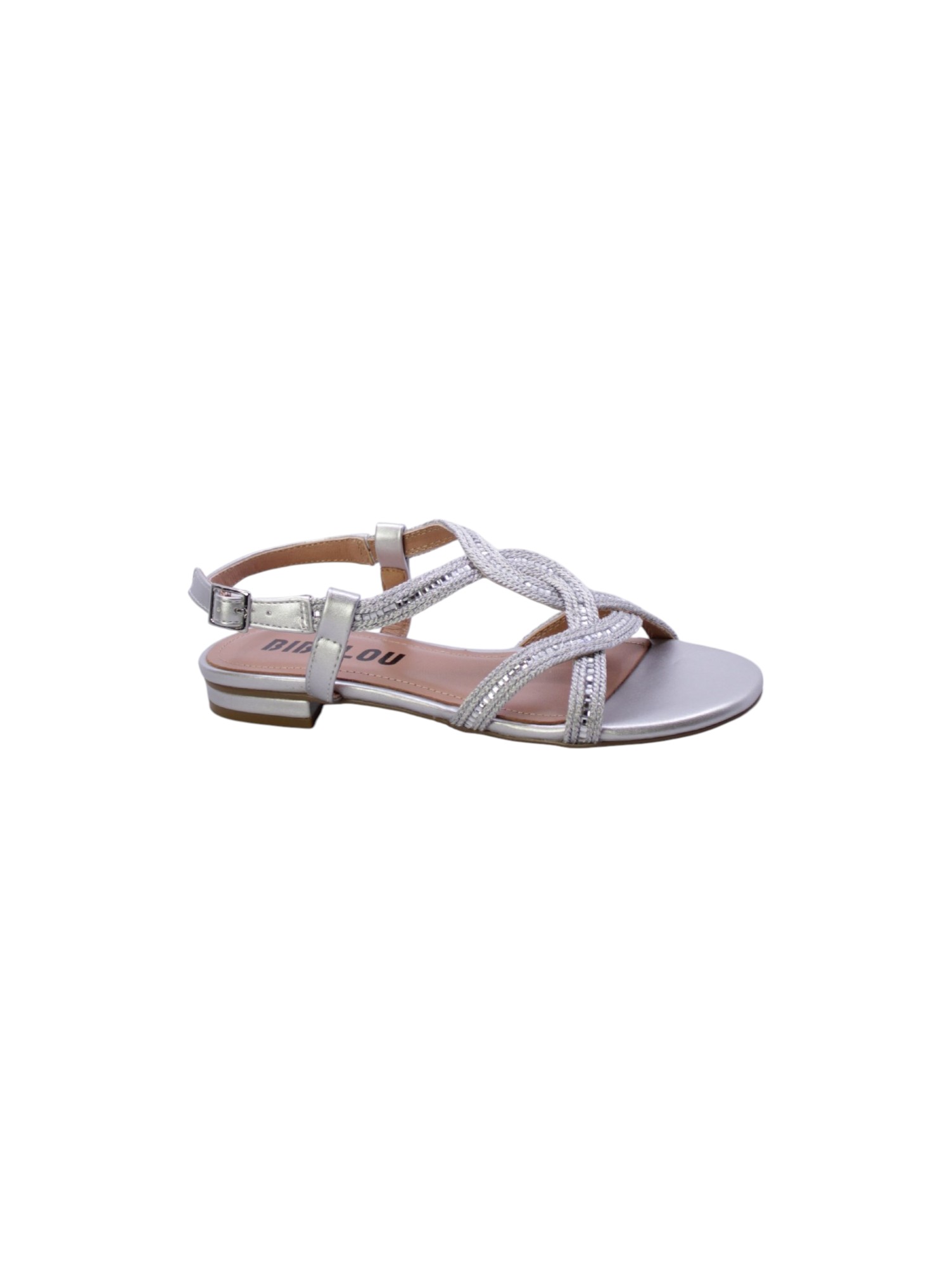 Bibi lou Sandalo Basso Strass Donna Argento 820z94hg - Imagen 7 de 12