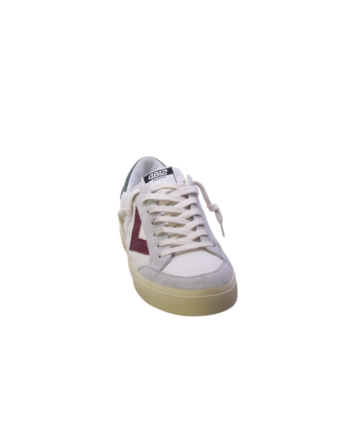 4b12 Sneakers Uomo Bianco Retro/fu003 - Imagen 8 de 12