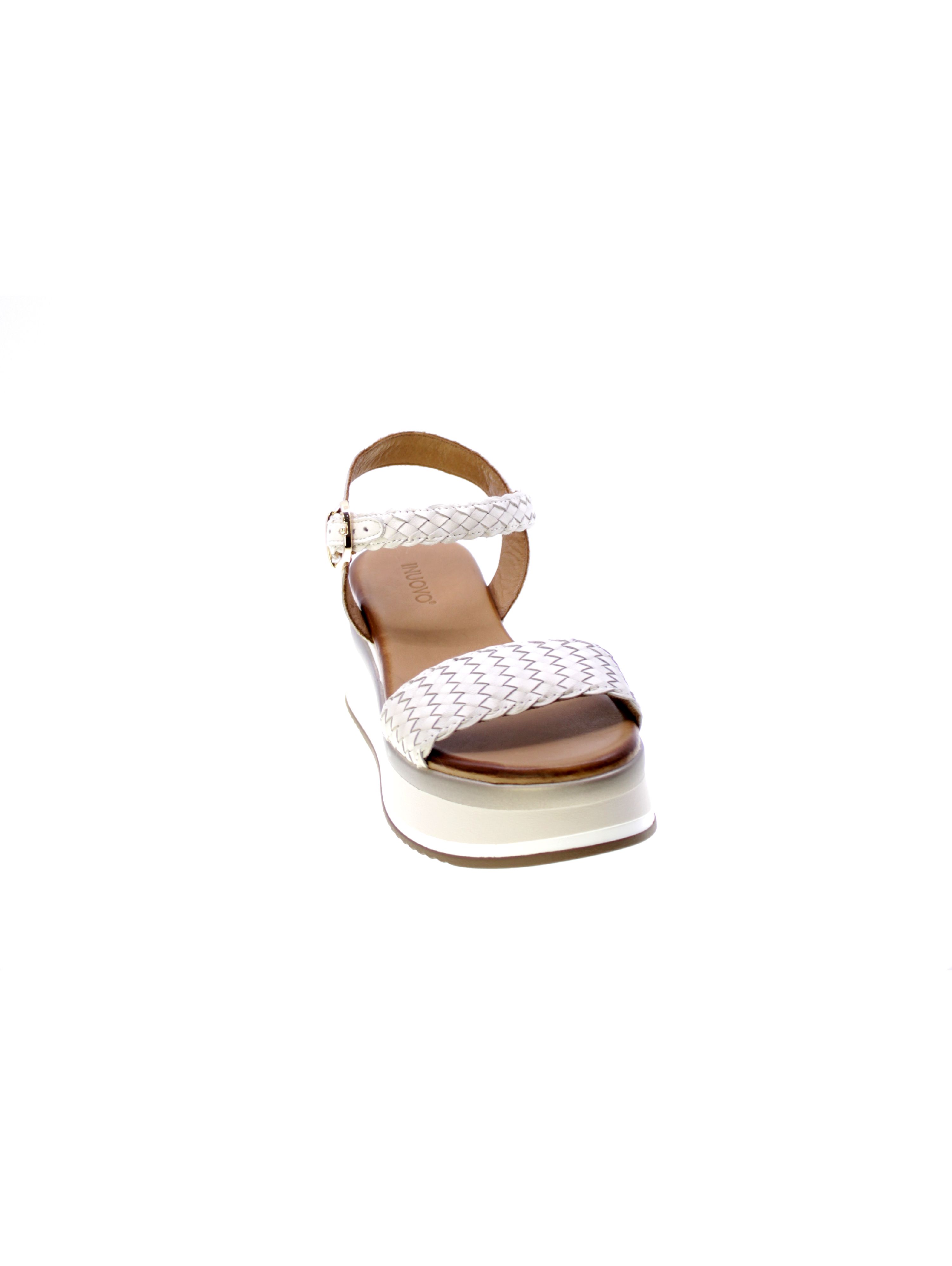 Inuovo Sandalo Fascia Intrecciata Donna Avorio A98021 - Imagen 8 de 12