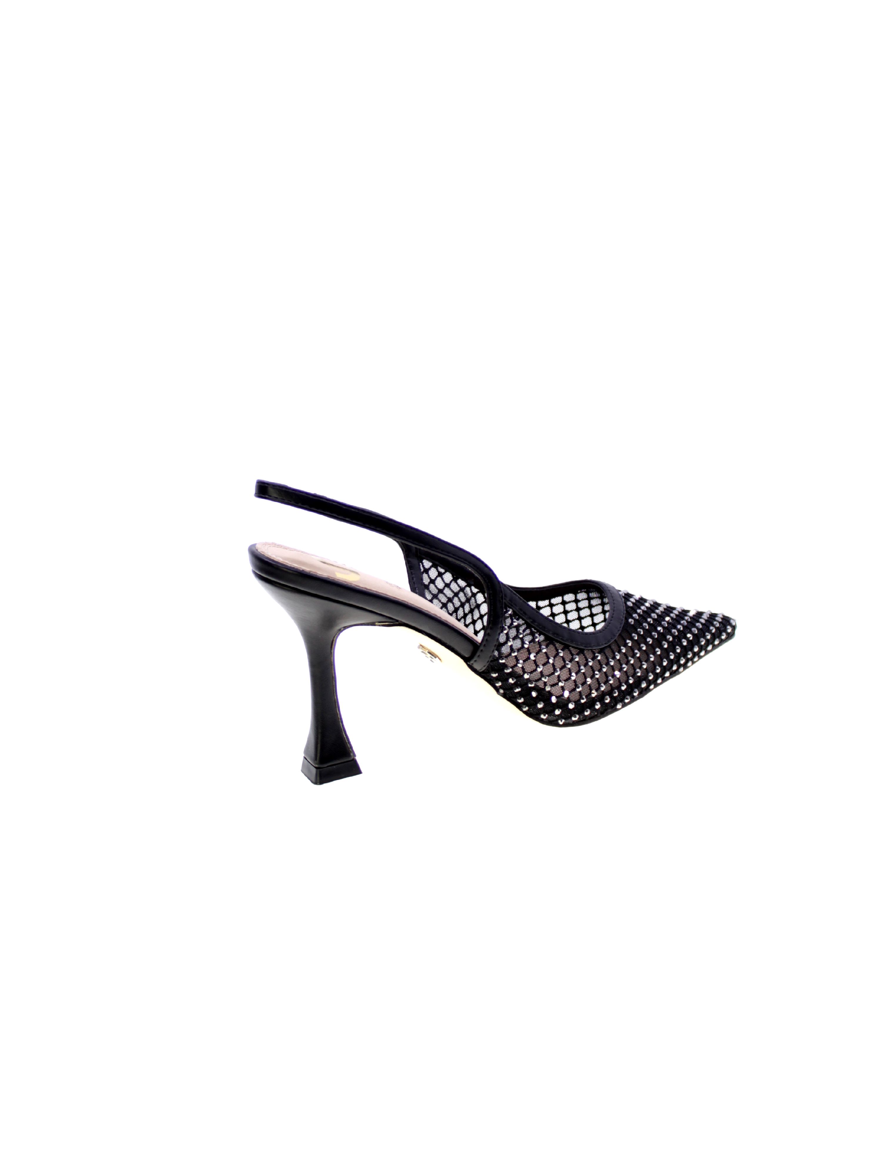 Gold&gold Decollete Tallone Aperto Strass Donna Nero Gd - Imagen 12 de 12