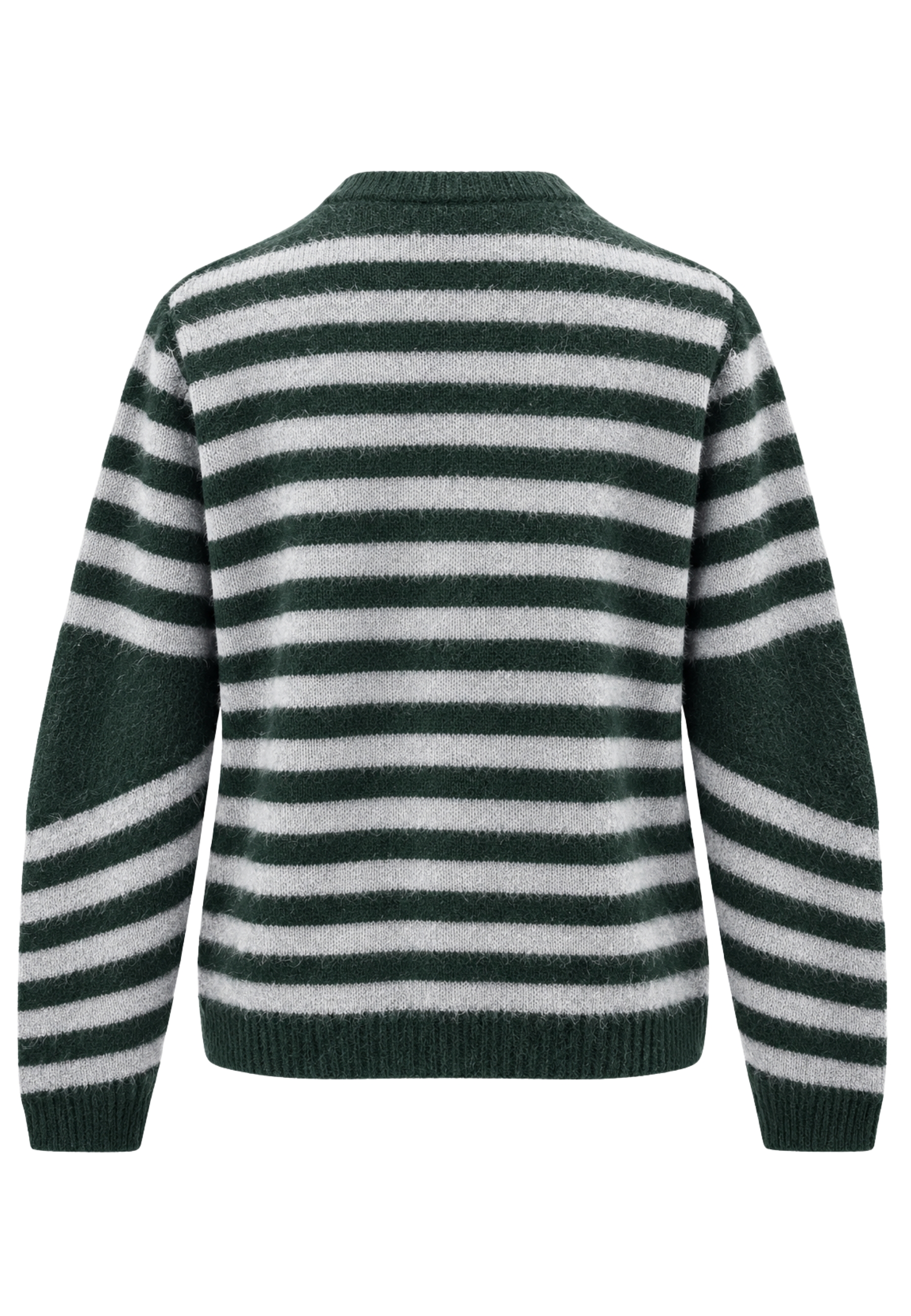 Cardigan Striped Phisique Du Role verde y gris