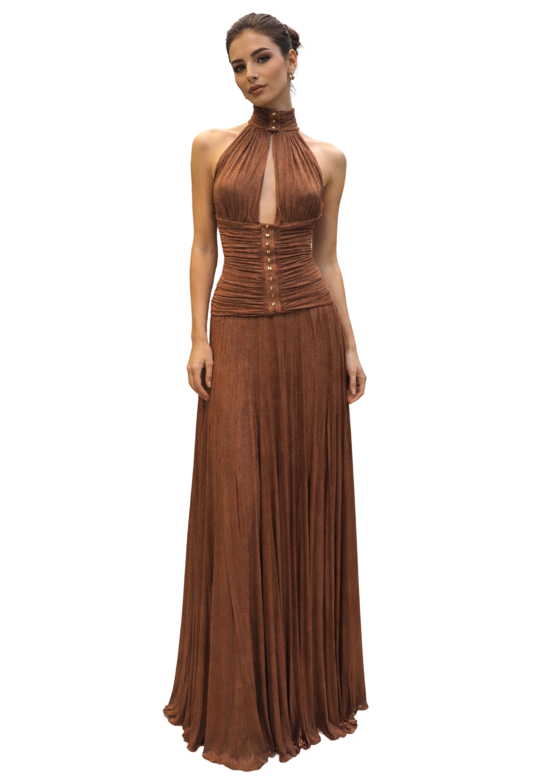 Frauen Kleid Elisabetta Franchi Laminat