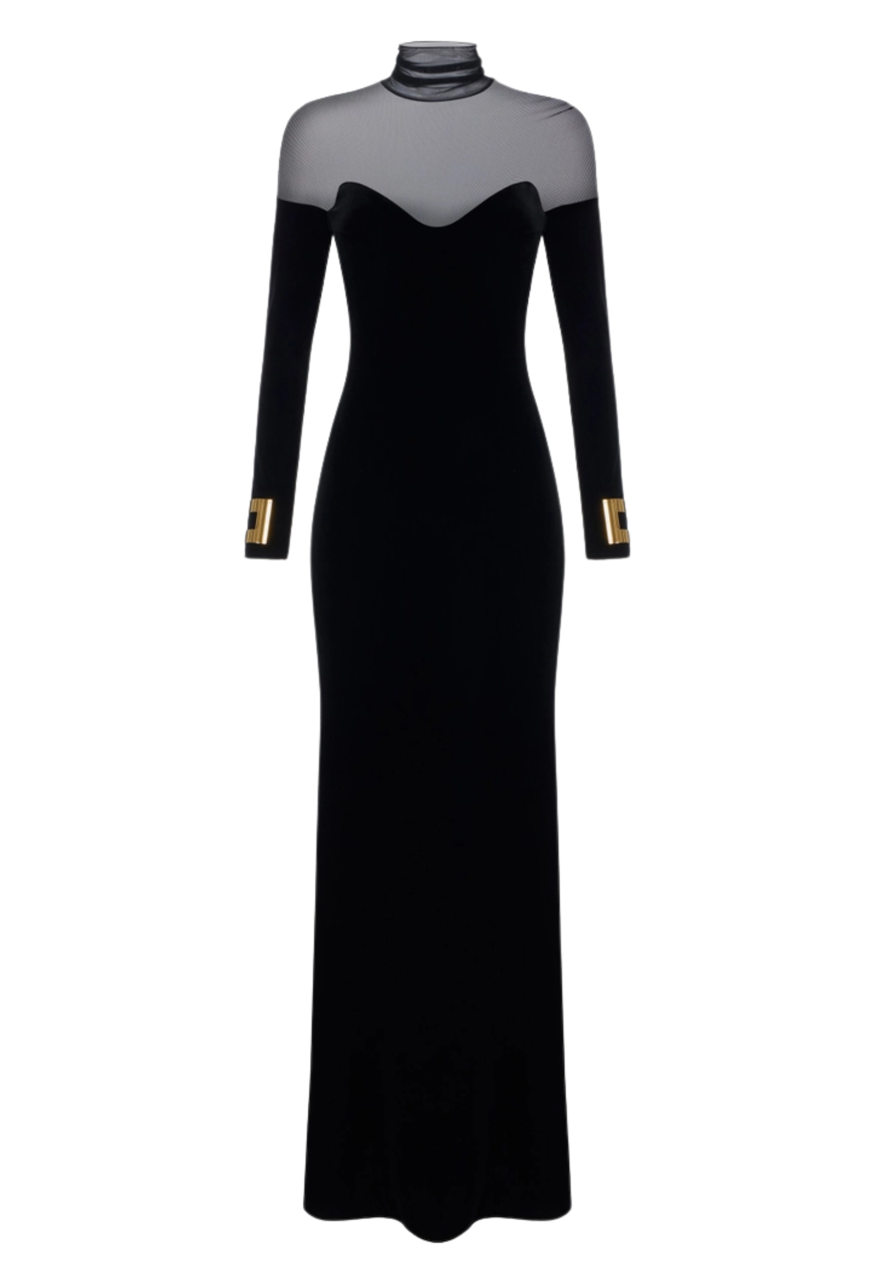 Robe de tapis rouge Elisabetta Franchi velours et tulle