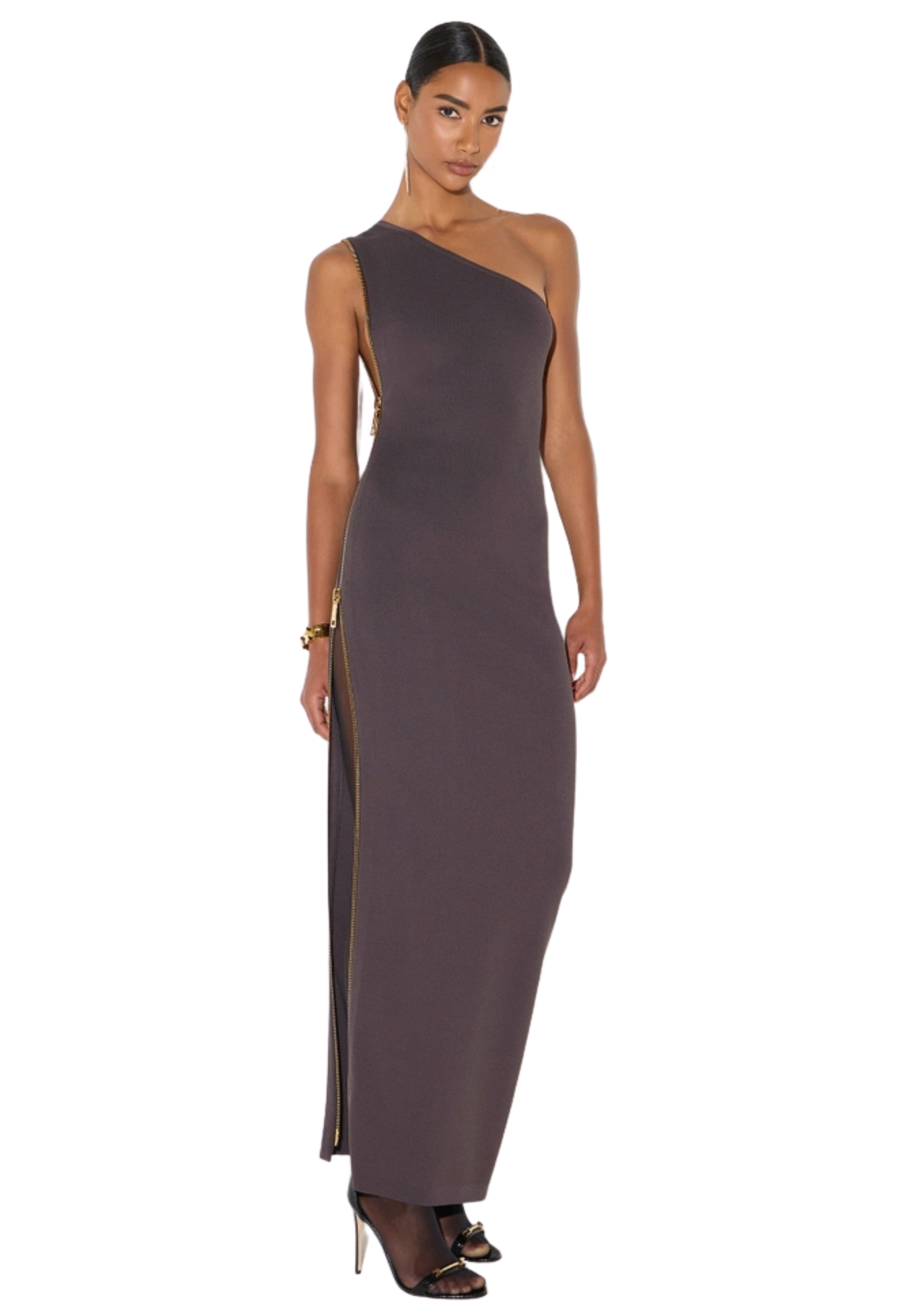 Kleid aus Baumwolle Elisabetta Franchi mit Reißverschluss