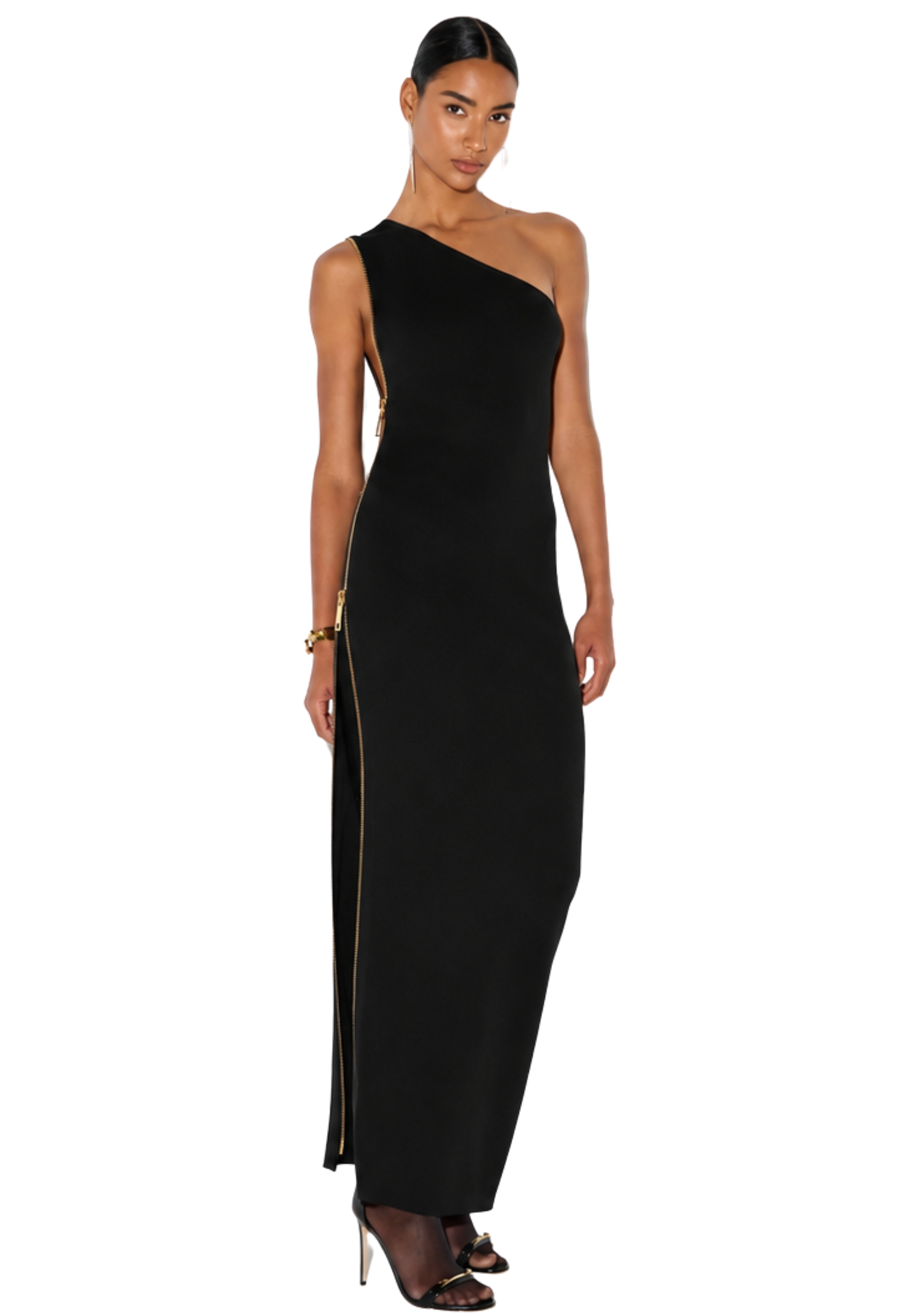 Kleid aus Baumwolle Elisabetta Franchi mit Reißverschluss