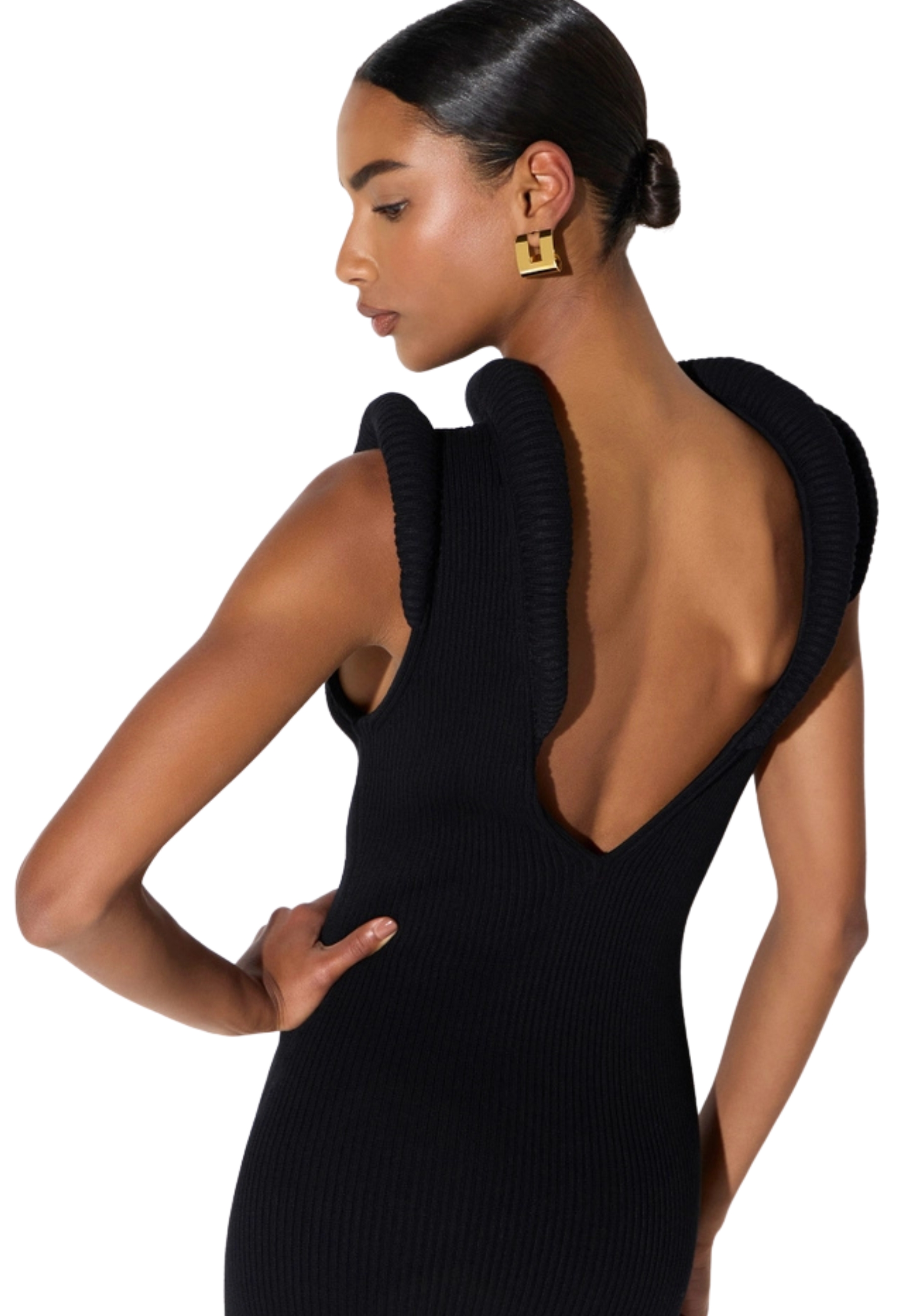 knitted dress Elisabetta Franchi with 3D details