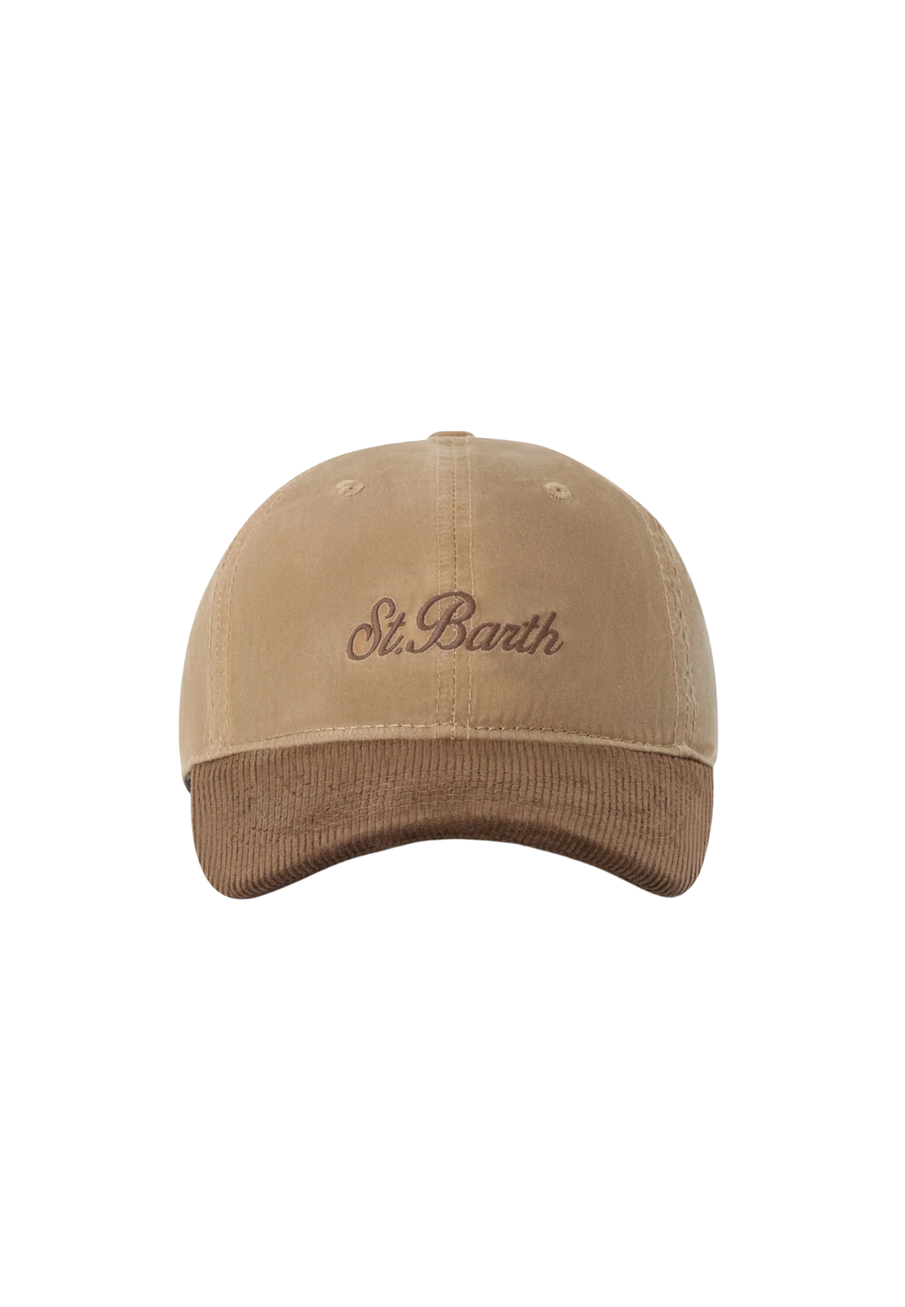 chapeau avec visière Saint Barth Visière en velours Une côtes