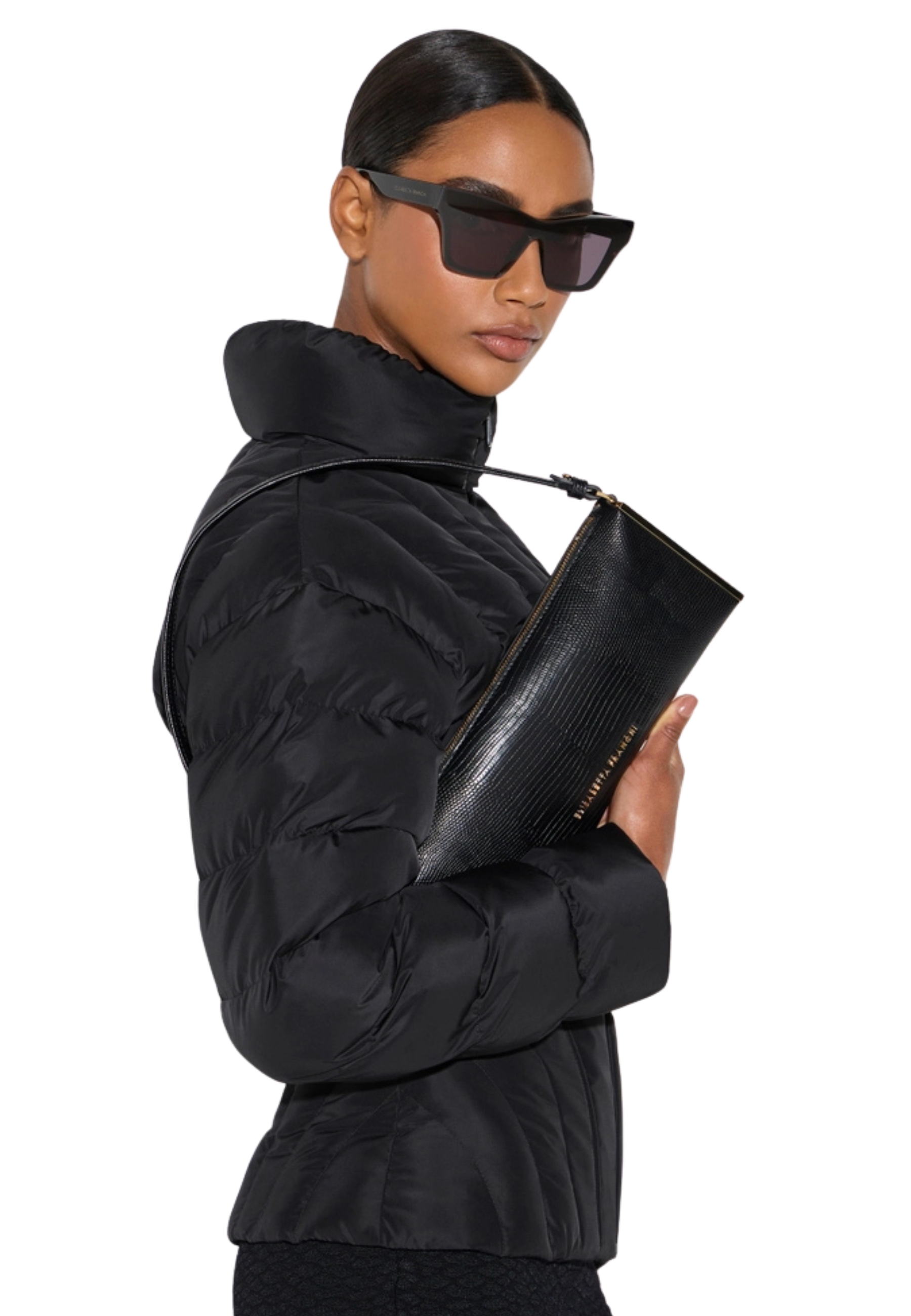 Bolso de hombro Elisabetta Franchi Impresión de lagarto