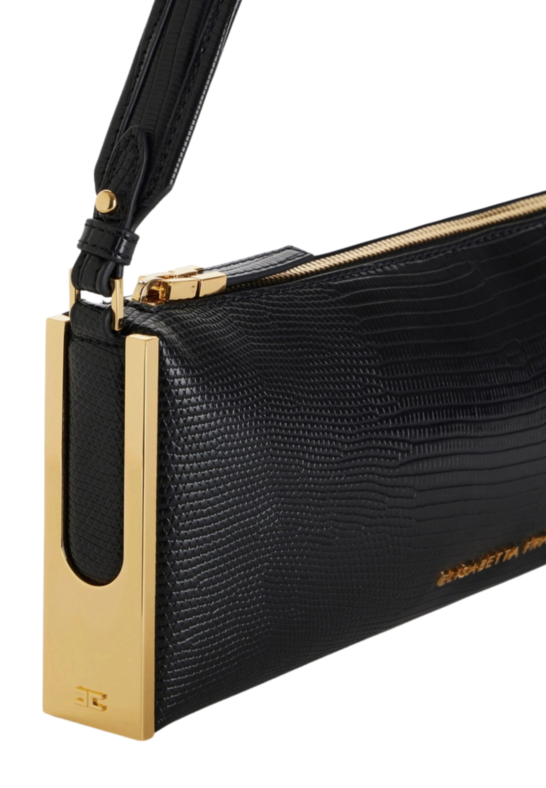 Bolso de hombro Elisabetta Franchi Impresión de lagarto
