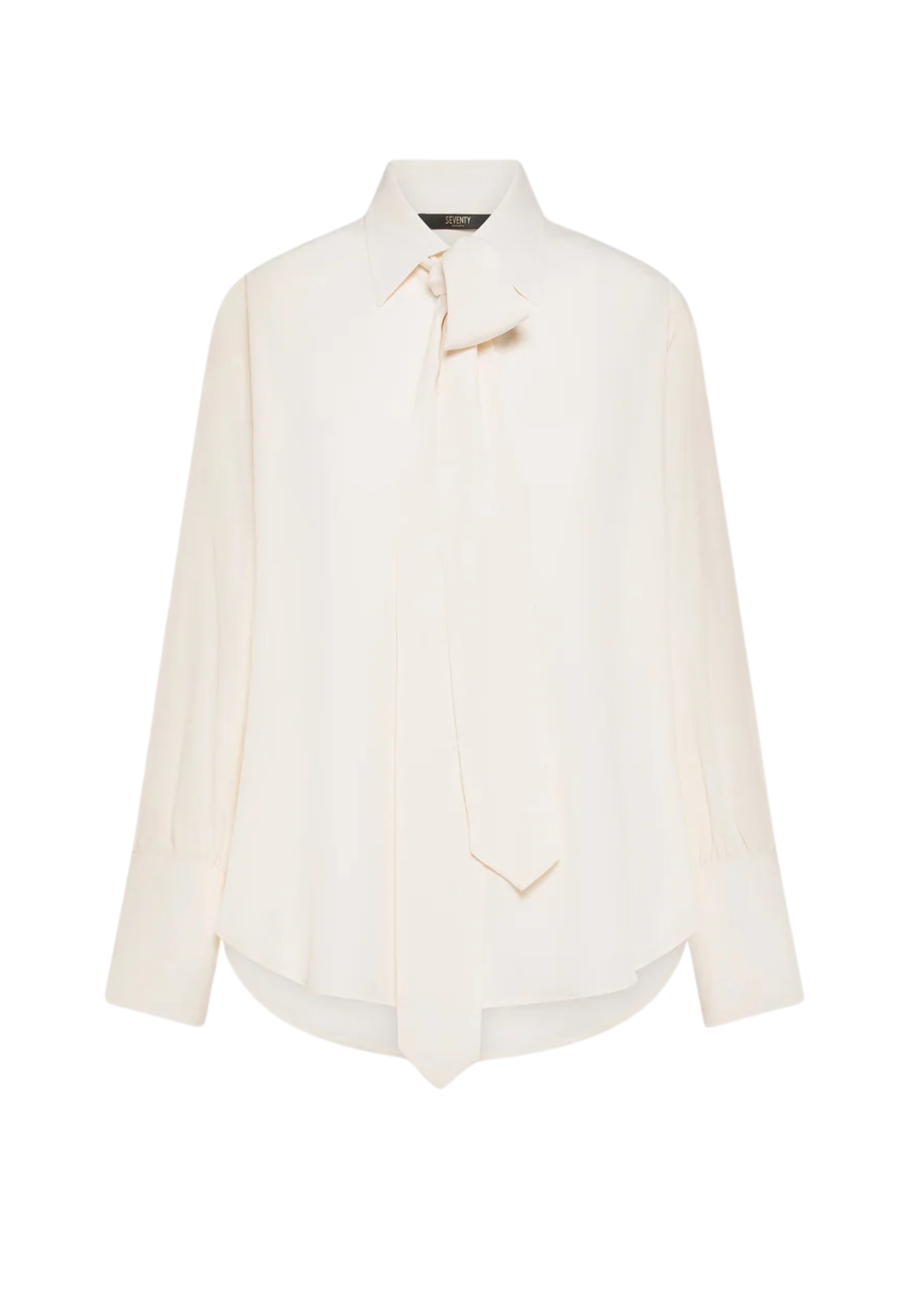 camisa con alboroto en crepe Seventy