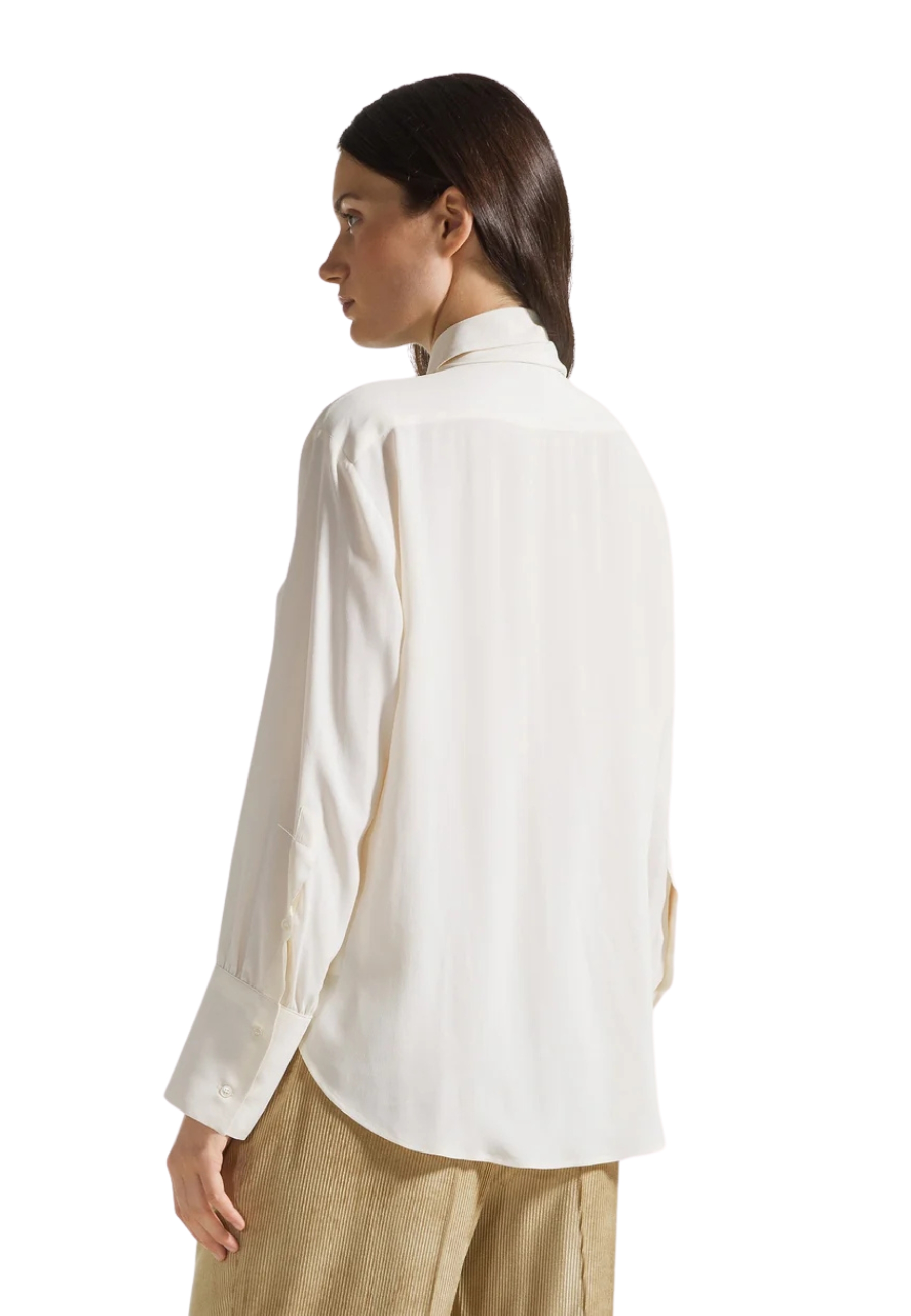 camisa con alboroto en crepe Seventy