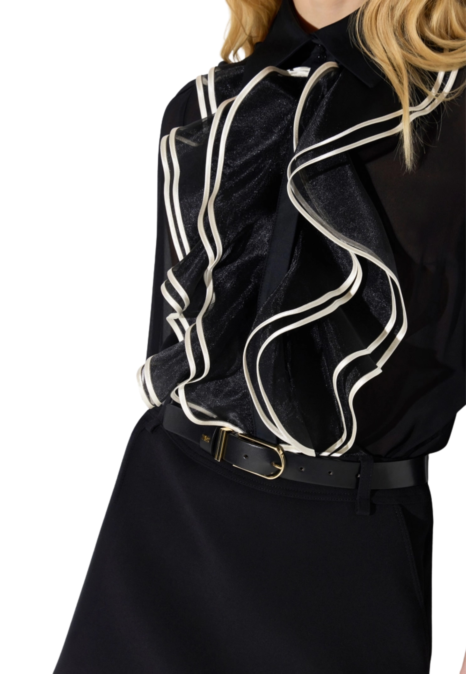 Chemise Elisabetta Franchi en géogette avec ruches