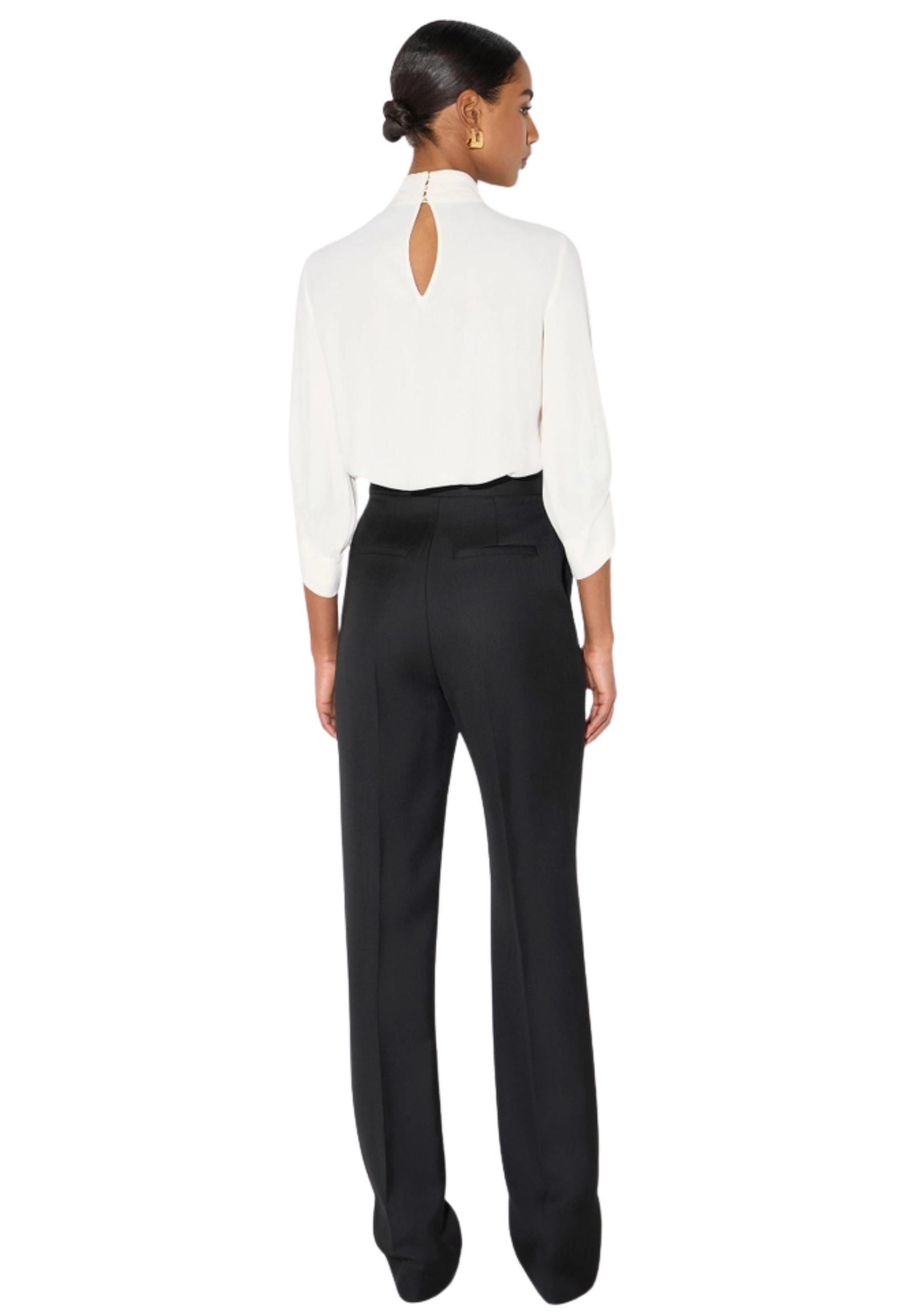 blouse en géorgette Elisabetta Franchi avec cravate