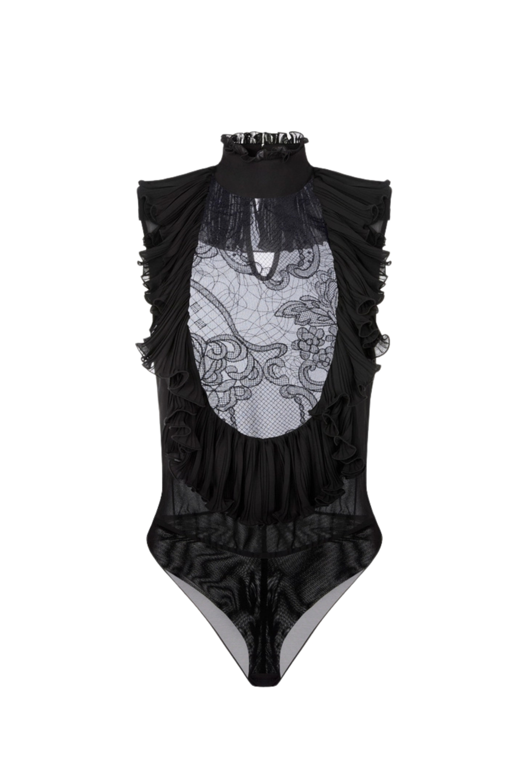 corps Elisabetta Franchi insert avant en dentelle,