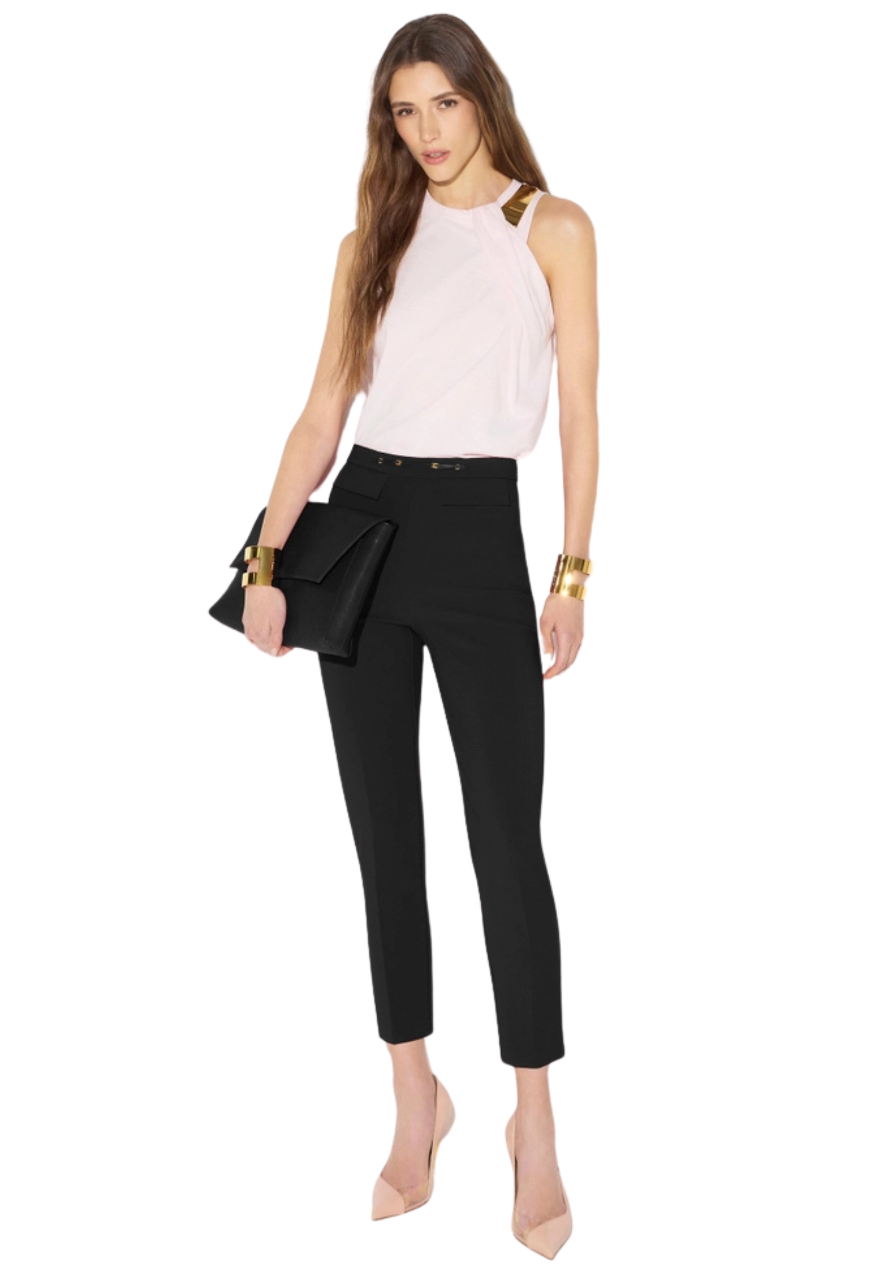 Camiseta Elisabetta Franchi oro detalles