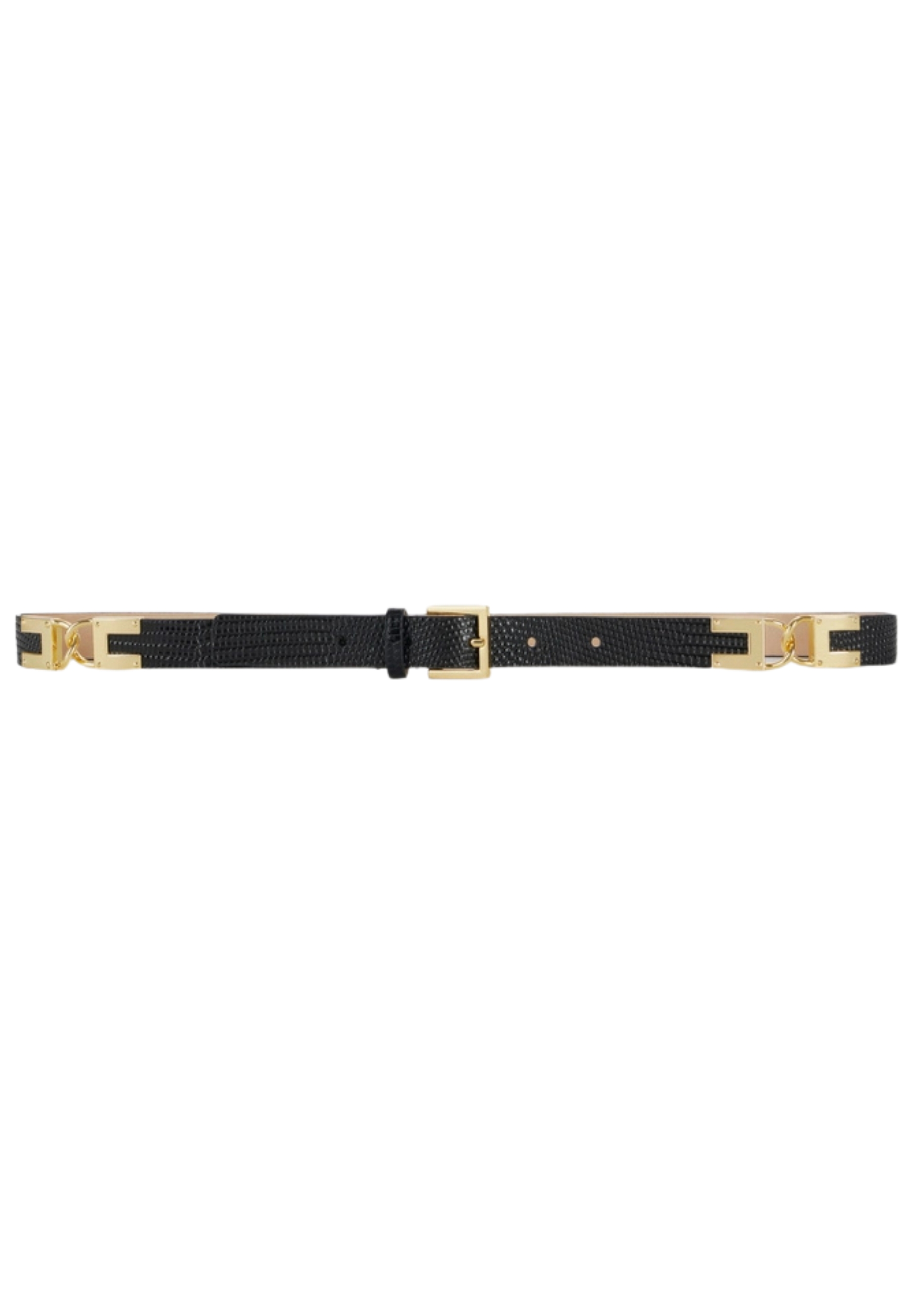 leather belt Elisabetta Franchi lizard print