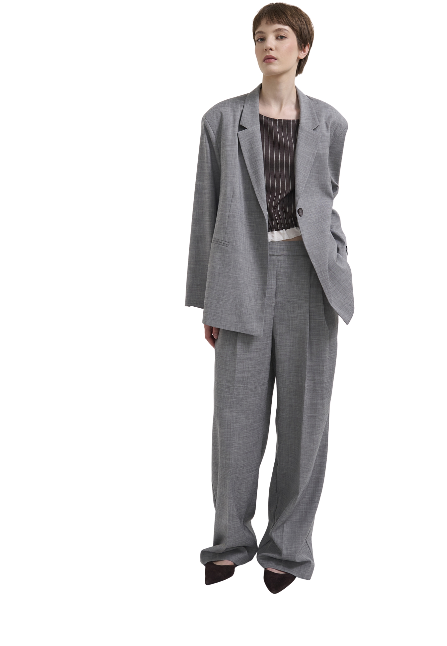 Pantalons pour femmes Soallure avec pences