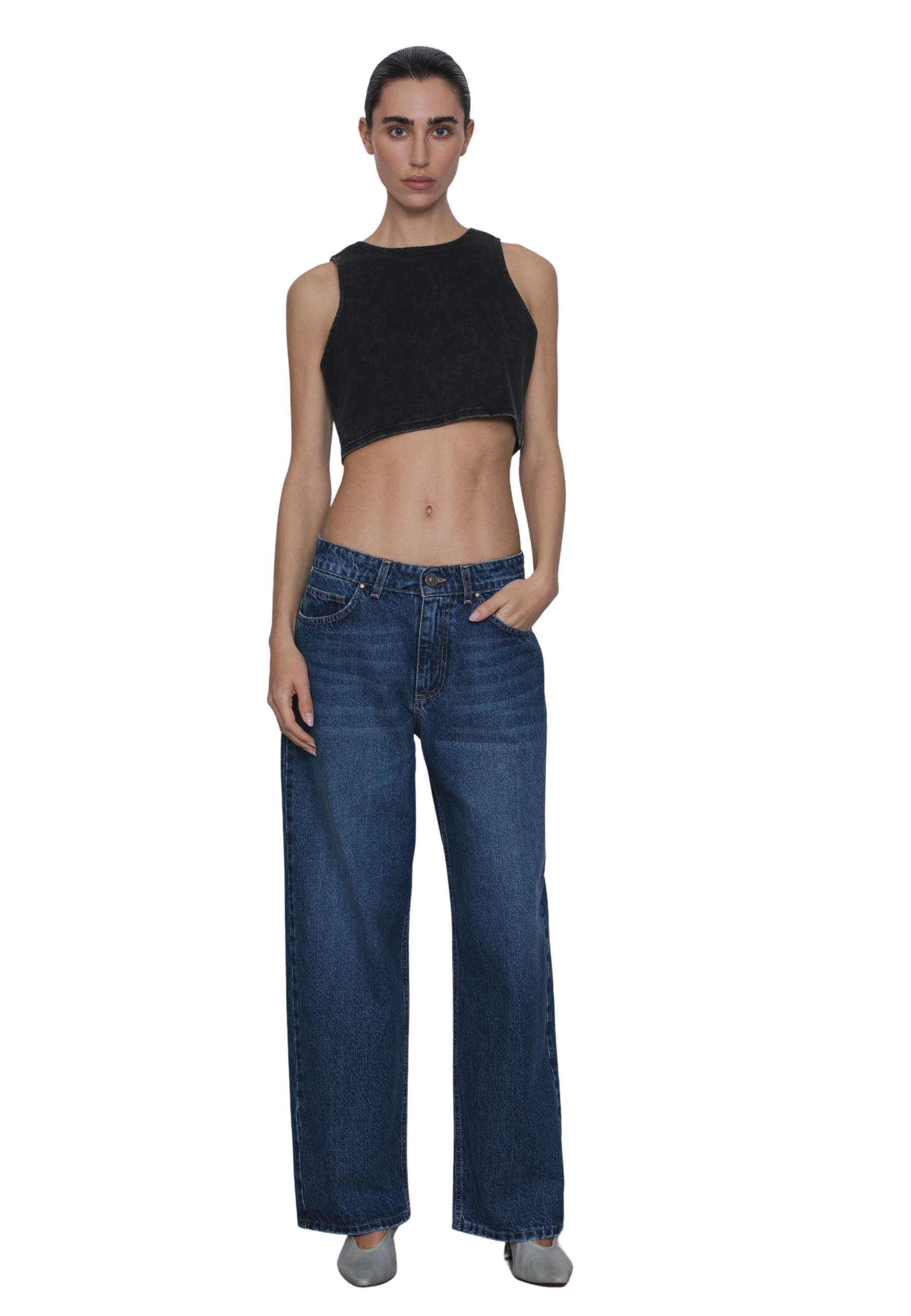 jeans God Save Denim jambe large