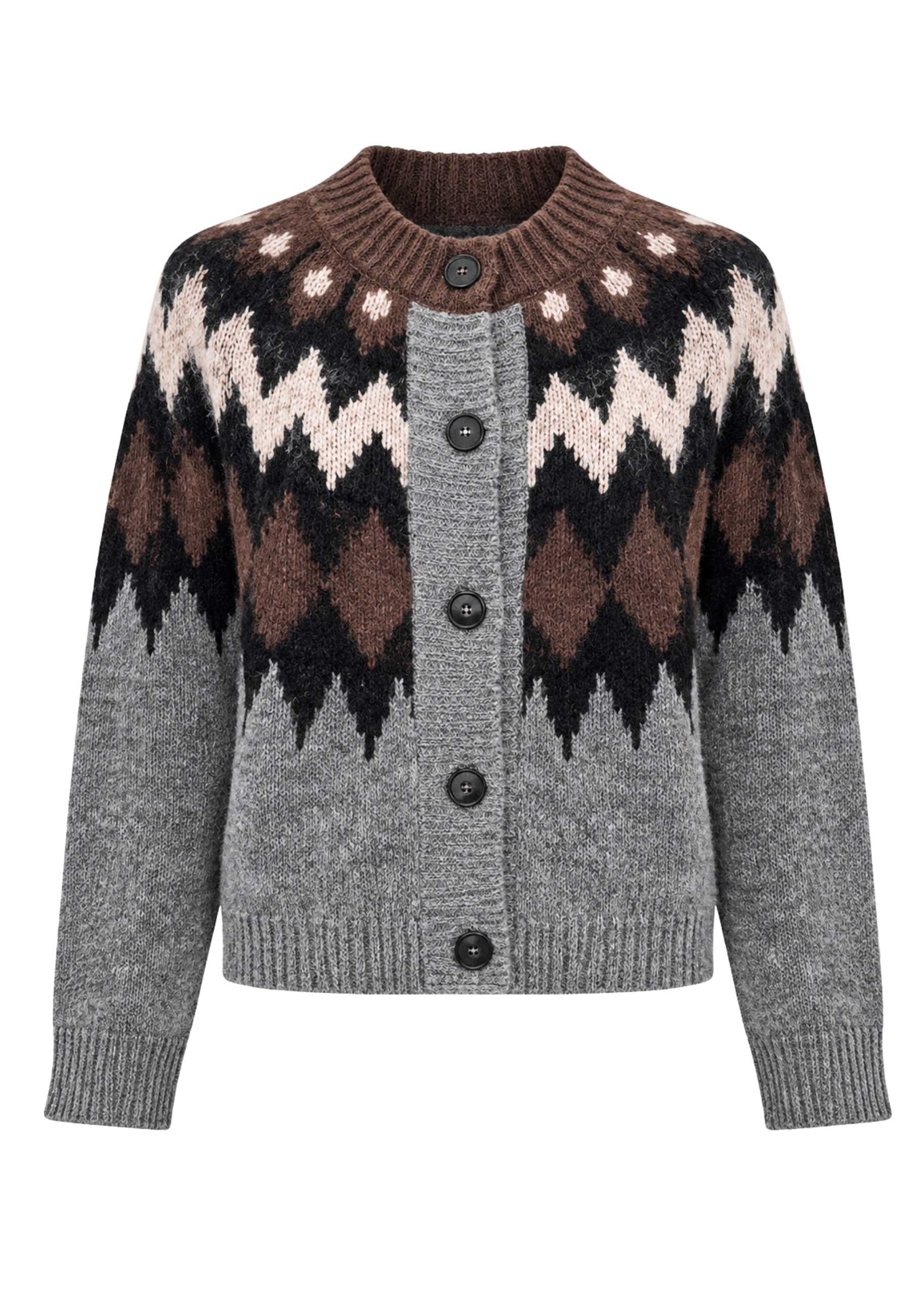 Cardigan Tela Jacquard