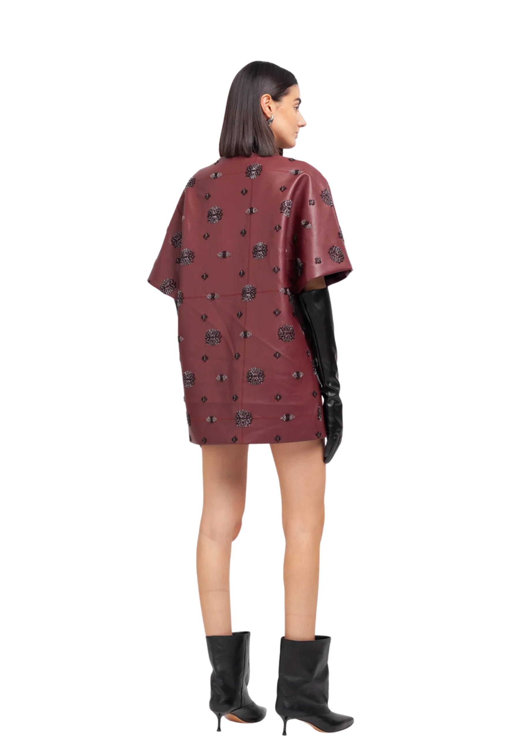 MINI DRESS Weili Zheng CON RICAMO 