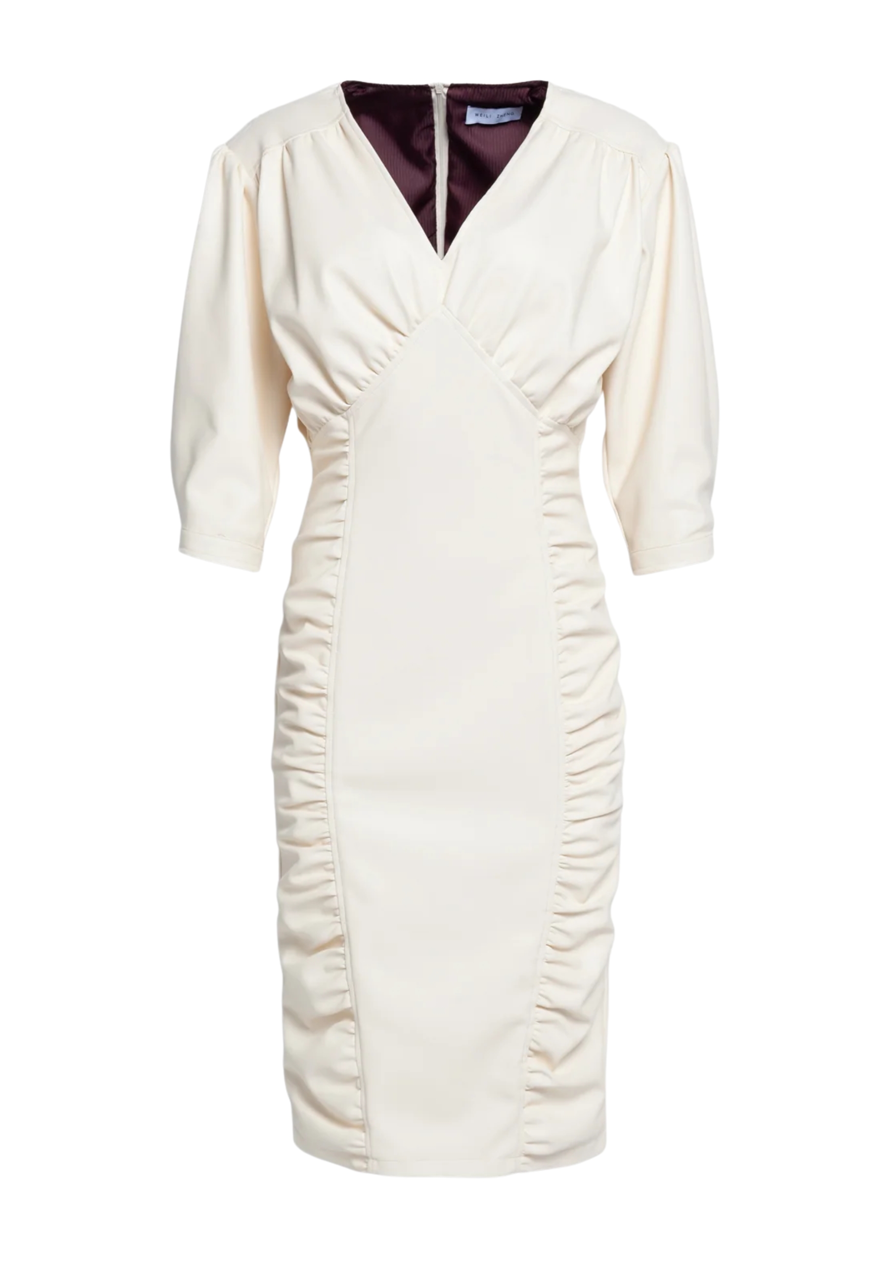 ABITO MIDI IN NAPPA Weili Zheng 